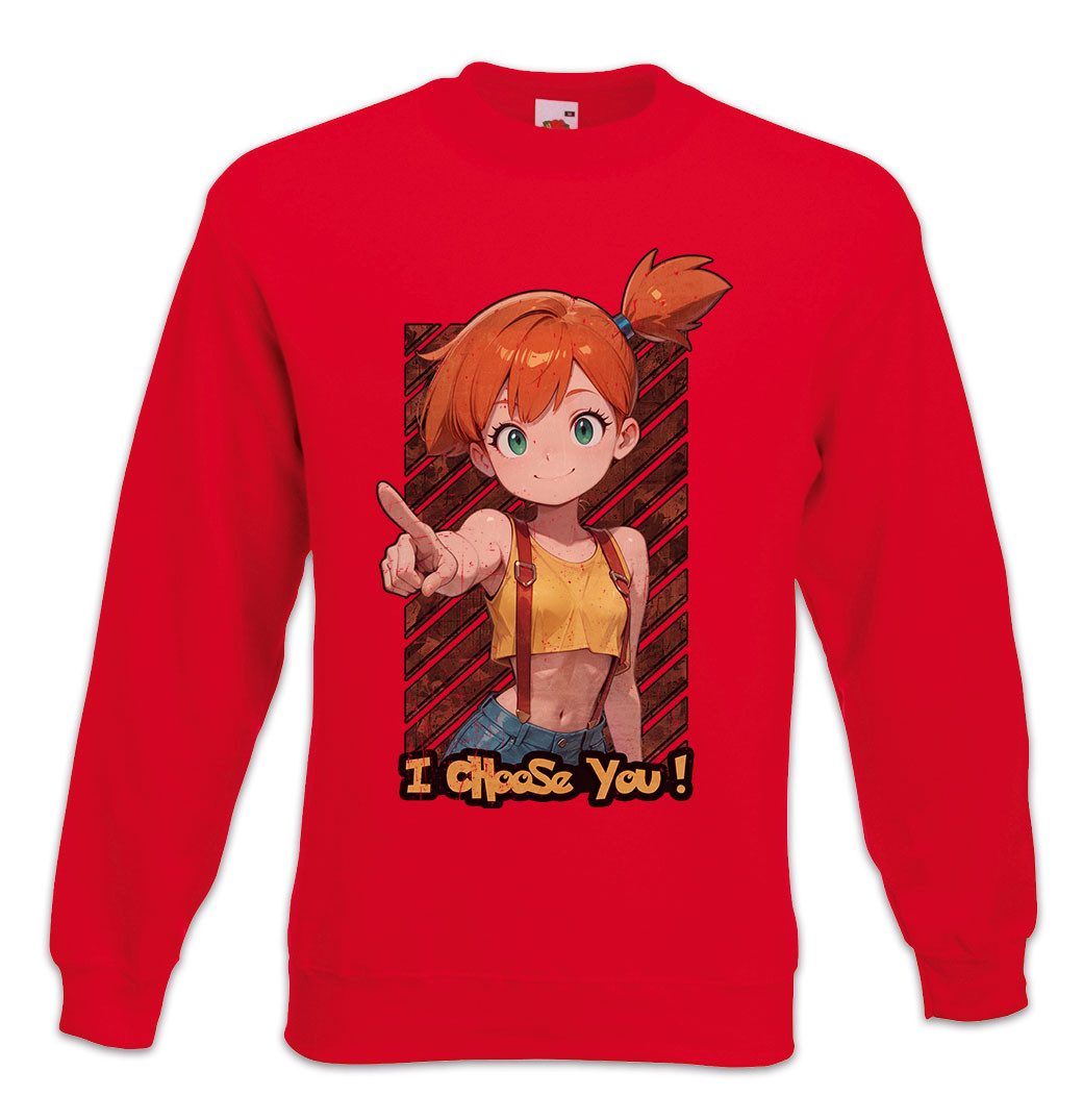 Urban Backwoods Sweatshirt Misty Choose You Sweatshirt Japanese Ball Anime Gangster Go Trainer (1-tlg) Evolution XP Fight Ash