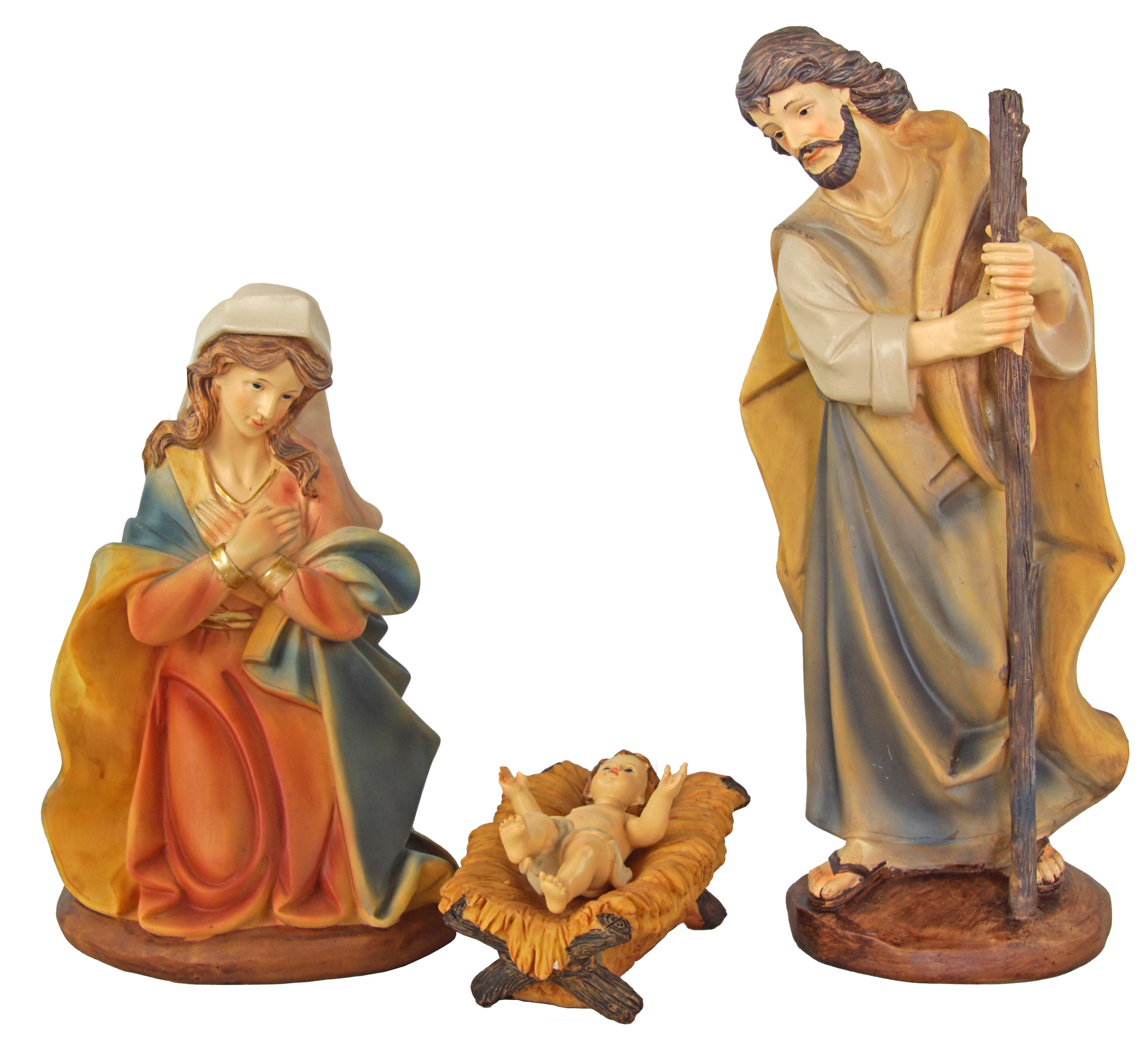 dekoprojekt Krippenfigur Exklusives Krippenfiguren-Set K 187 - Höhe ca. 30 cm - 12 tlg. (Set, 12 St., 12 tlg), Krippenfigurenset