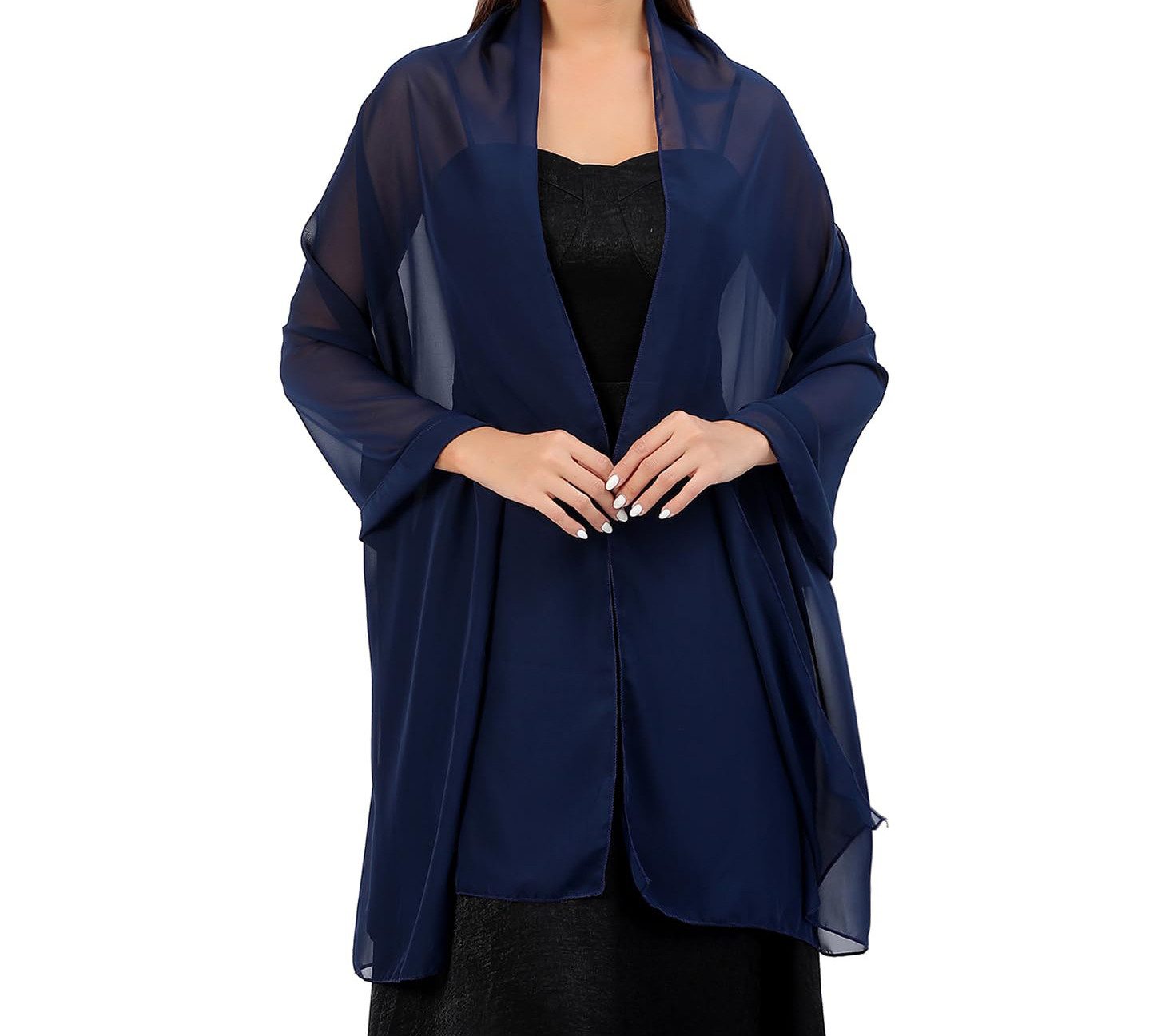 Zaewry Modeschal Stola Damen Halstuch Chiffon Sommer Schal Damen Festliche Stola, für Abendkleid oder Brautkleid Hochzeit Scarf