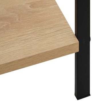 furnicato Bücherregal 3 Regalböden Eiche 60×27,6×90,5 cm Holzwerkstoff