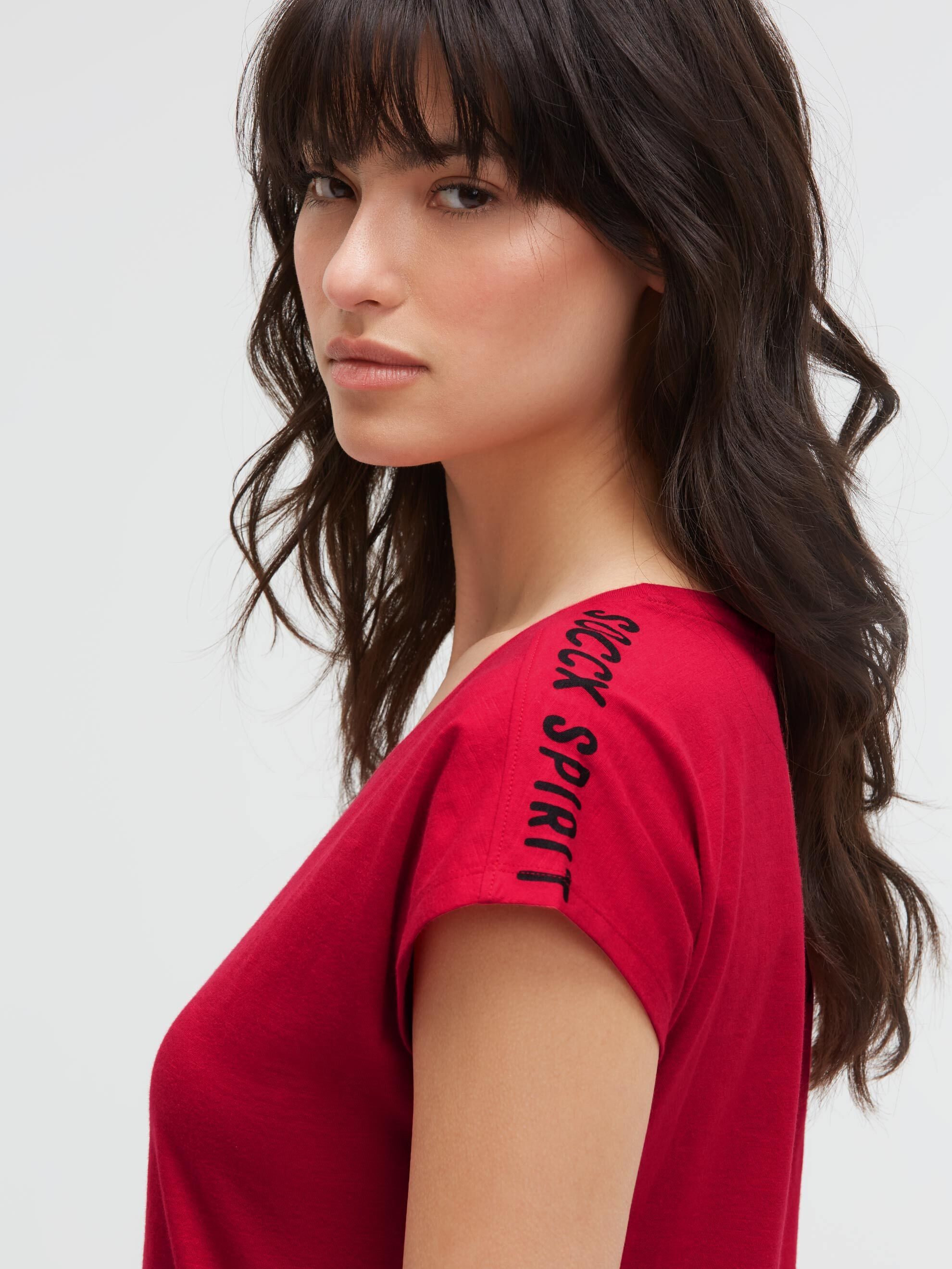 SOCCX V-Shirt mit überschnittener Schulter – Bild 4 von 5