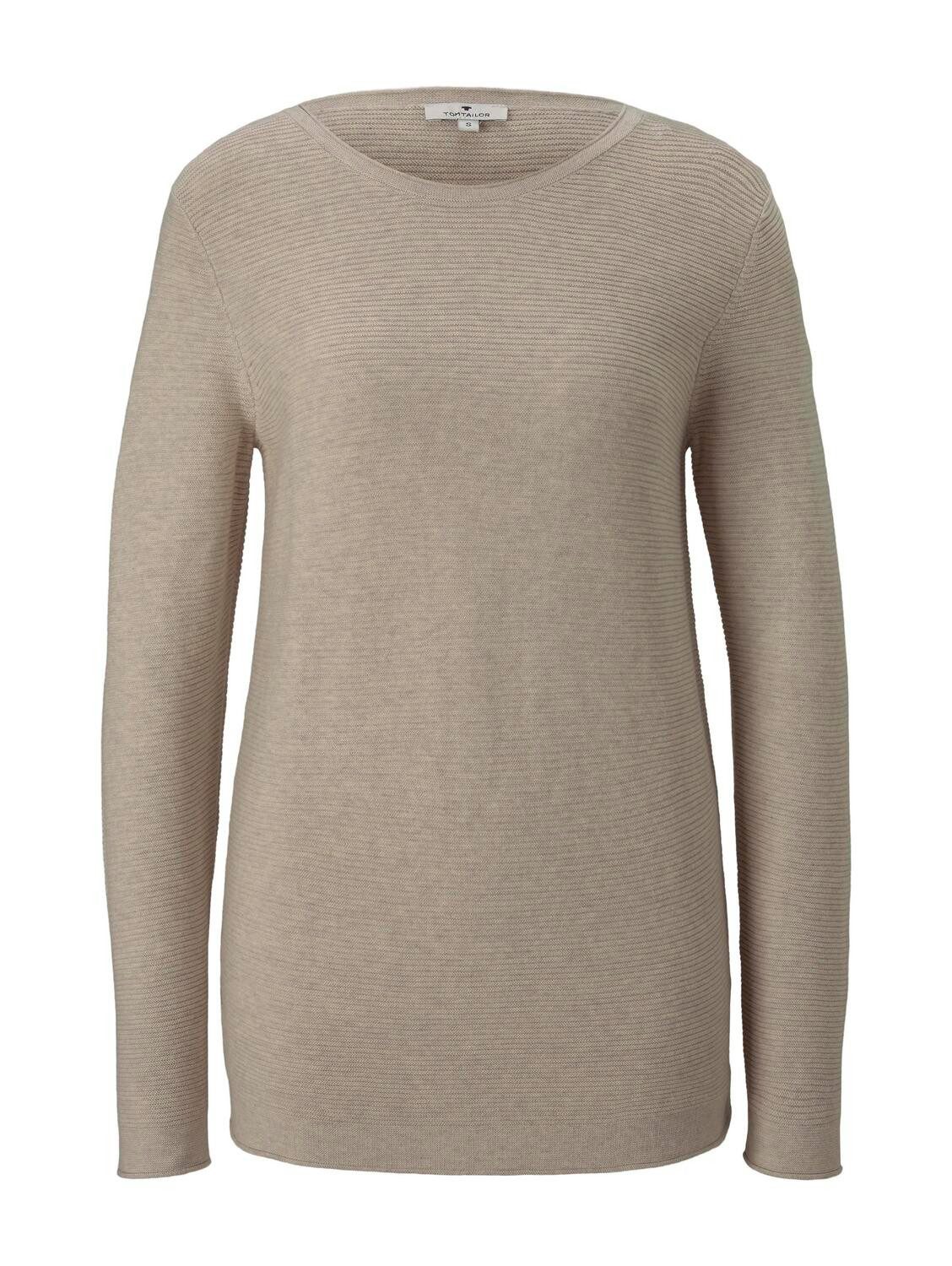 TOM TAILOR Strickpullover Strickpullover mit Bio-Baumwolle günstig online kaufen