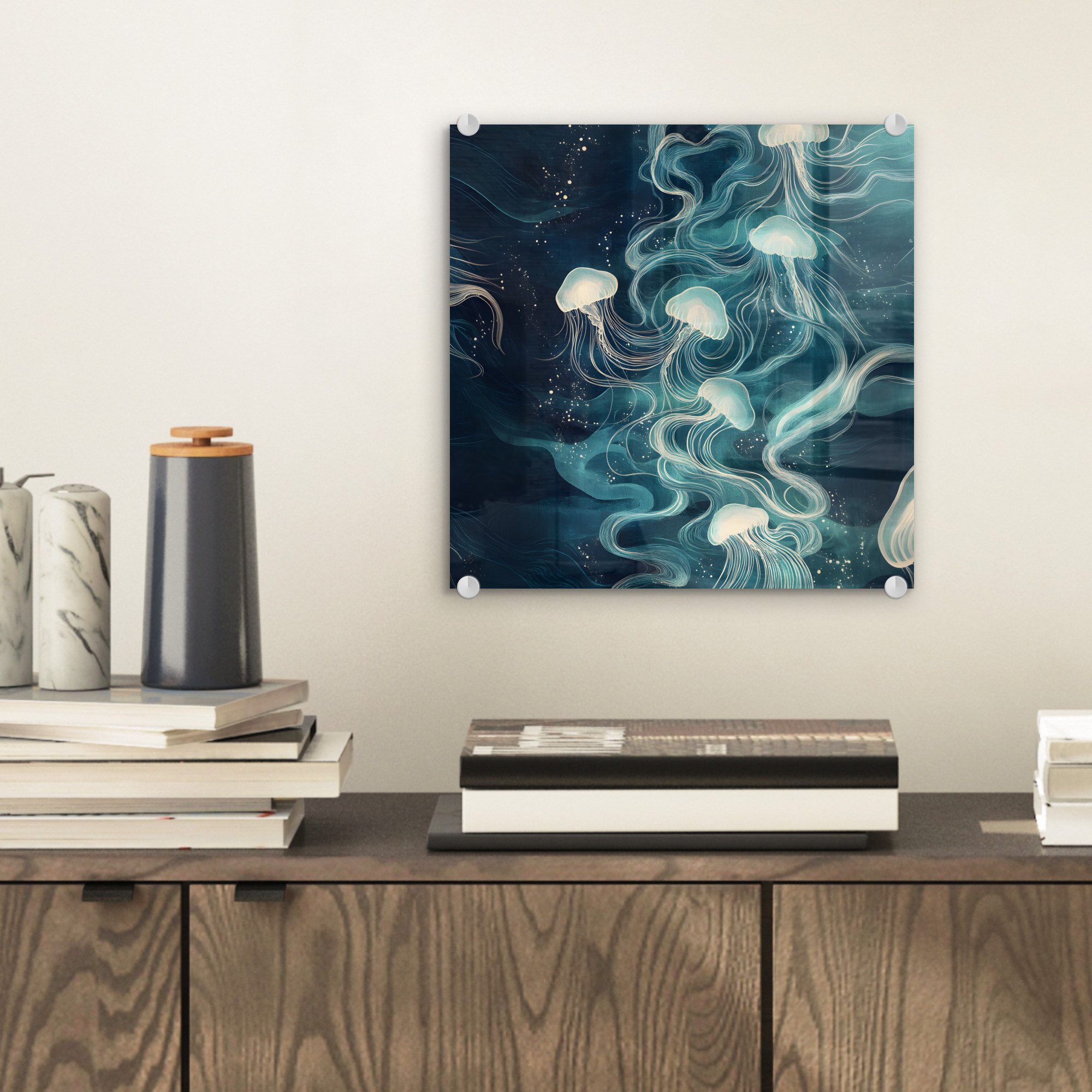 MuchoWow Acrylglasbild Qualle - Meer - günstig online kaufen