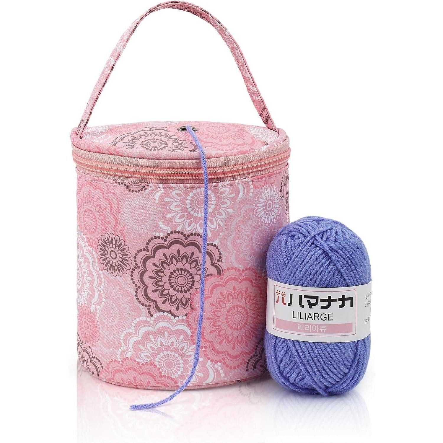 LuxusKollektion Stricknadeln Garntasche Kinder Anfänger Strick Häkelzubehör Knäuel Rosa