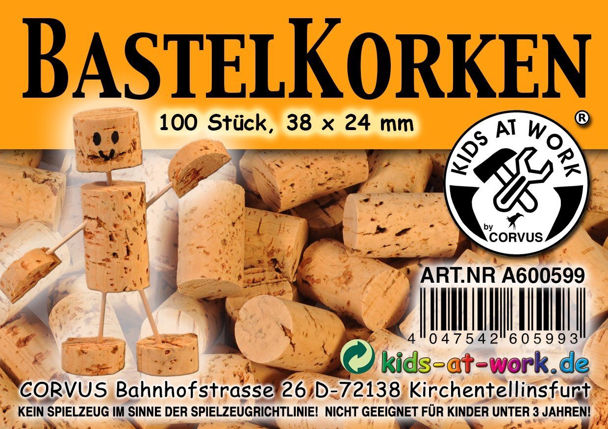 Corvus Experimentierkasten Bastelkorken 100 Stück
