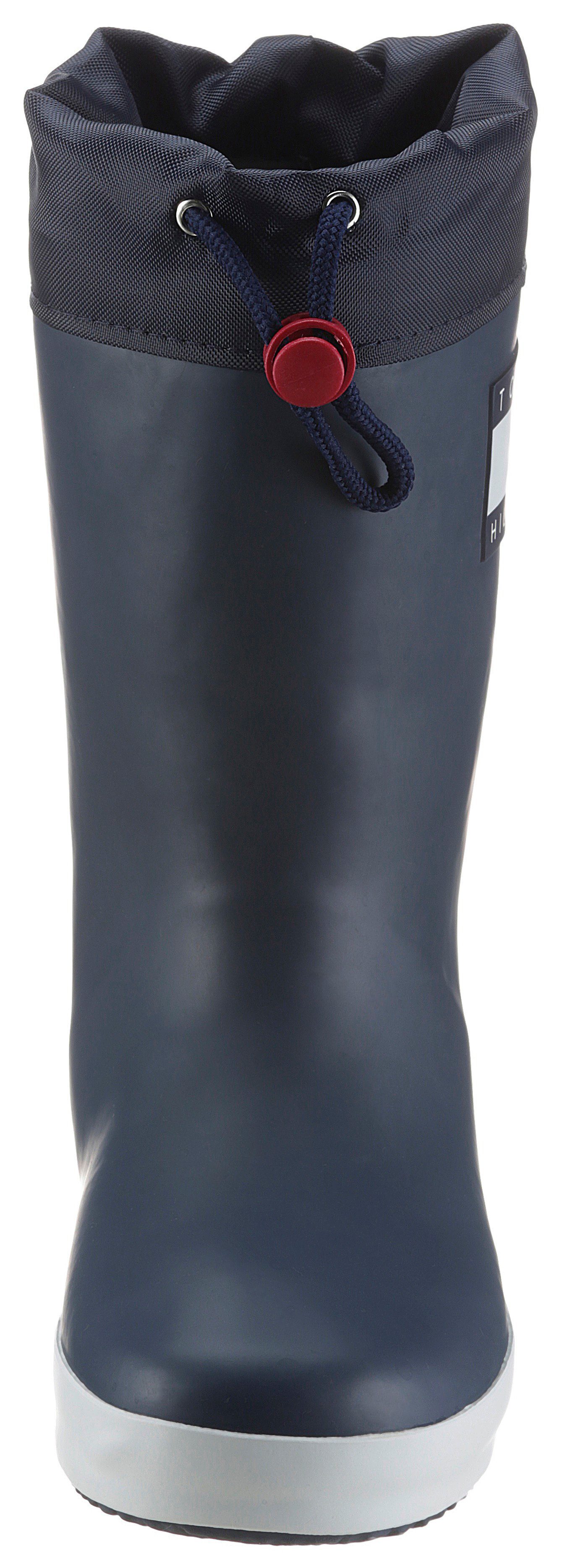 praktischer Zuglasche Gummistiefel mit Hilfiger Tommy