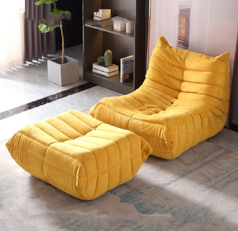 Made Gelb Relax Club Sessel Neu Luxus JVmoebel Sitzer Sessel), Polster (1-St., Sessel Europe in Design