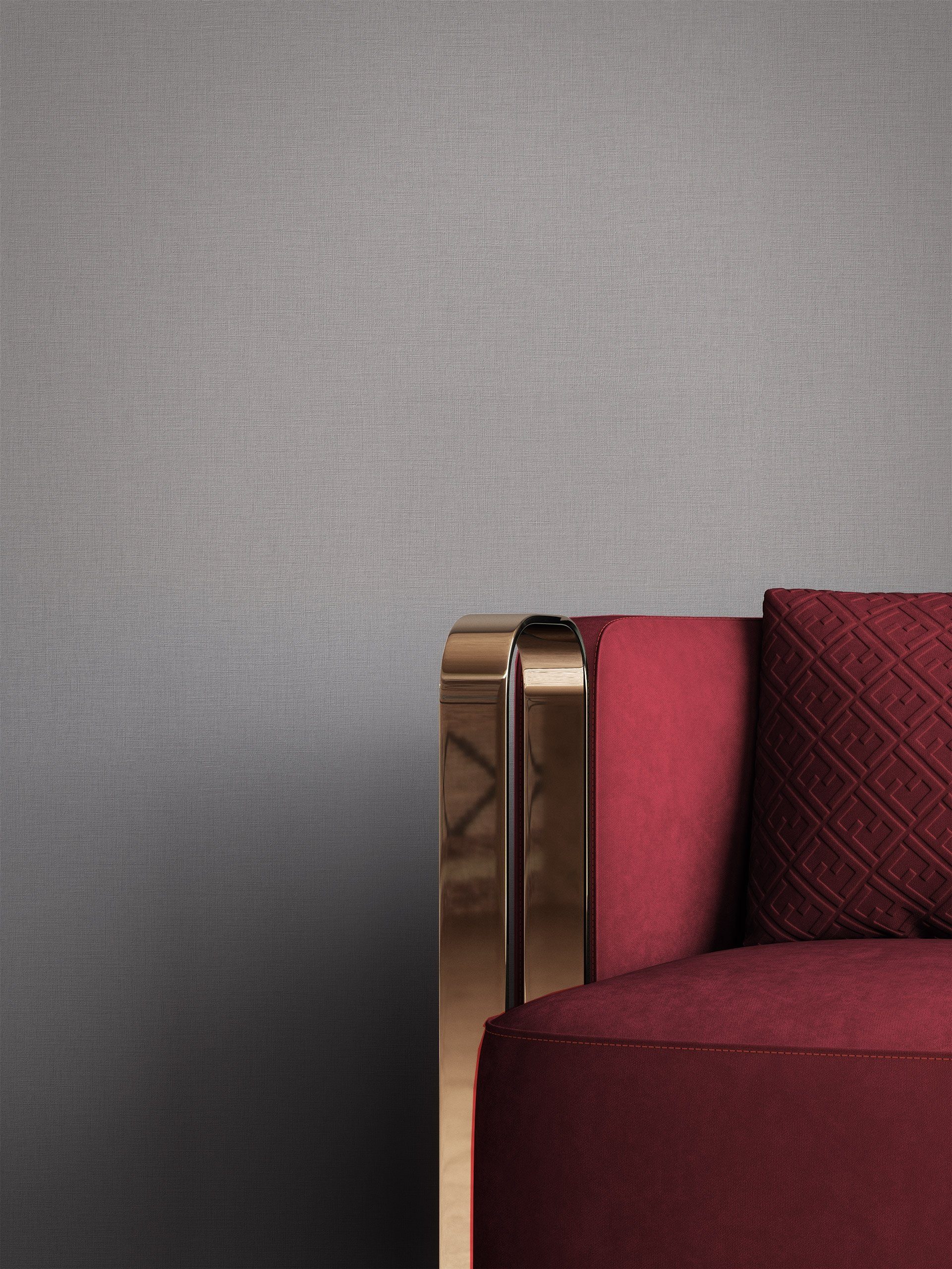 Newroom Vliestapete, Grau Tapete Modern Unifarbe - Einfarbig