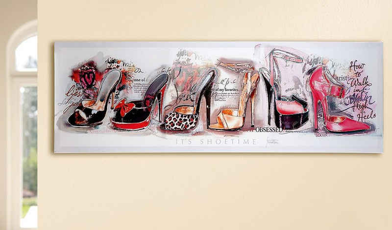 GILDE Bilder-Collage Bild Gemälde "Shoetime" VE 2 (BxHxL) 40 cm x 120 cm x 2,5 cm glän