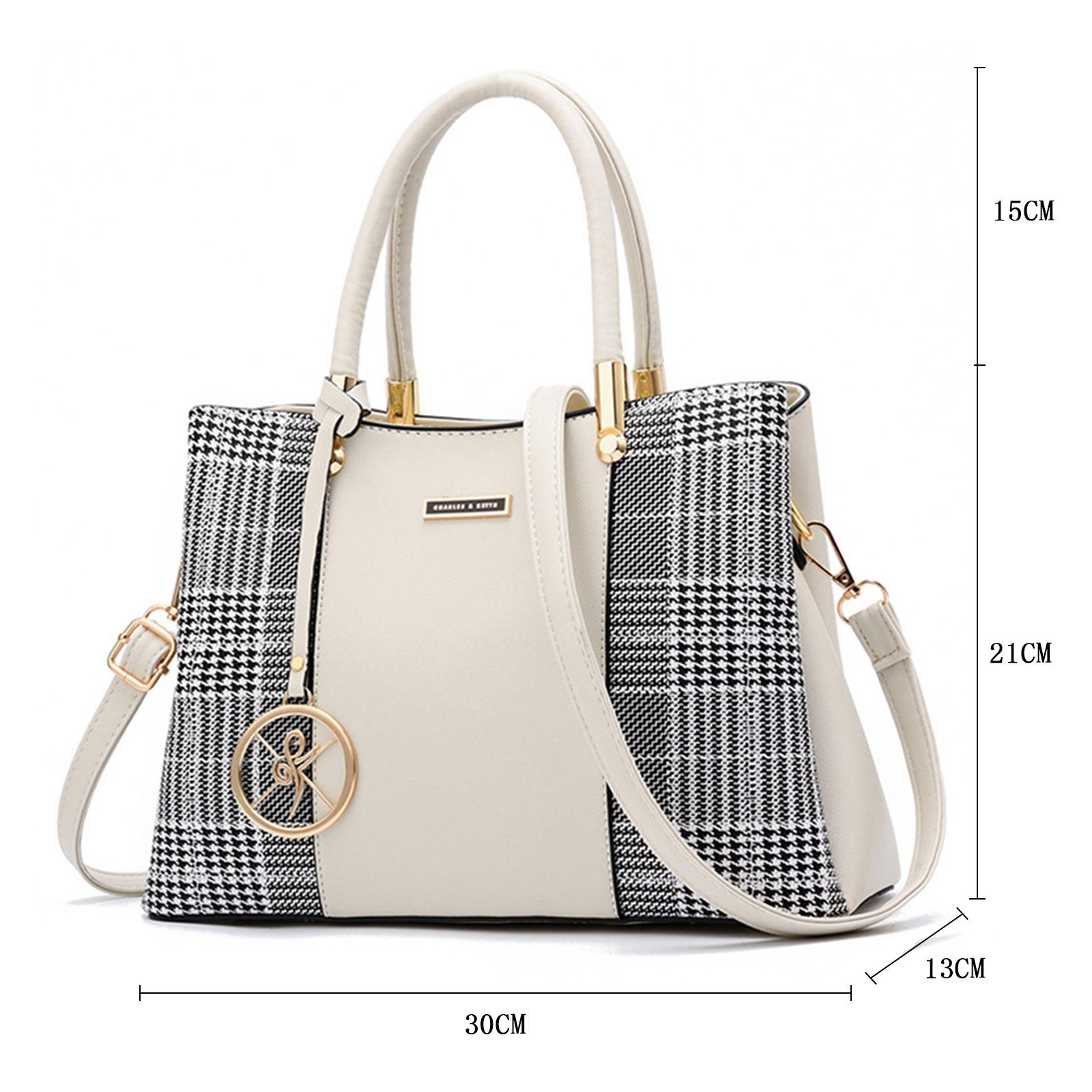 OKWISH Henkeltasche Umhängetasche Freizeittasche Tragetasche Aktentasche (Schultertasche Arbeitstasche Messenger-Tasche Top Griff Schultergurt, Unitasche, Bürotasche, Kunstleder), für Frauen Arbeit Business Schule Büro Reisen usw