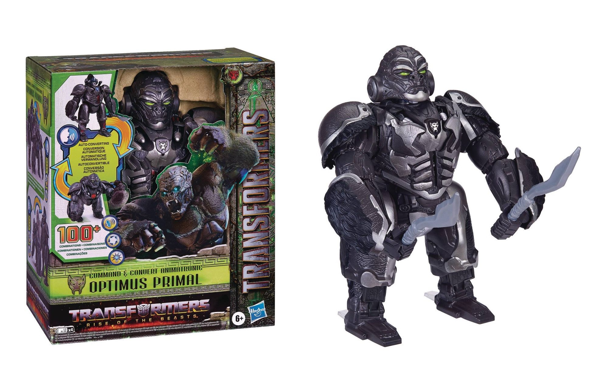 Hasbro Actionfigur Transformers: Rise of the Beasts Command & Convert Animatronic Optimus