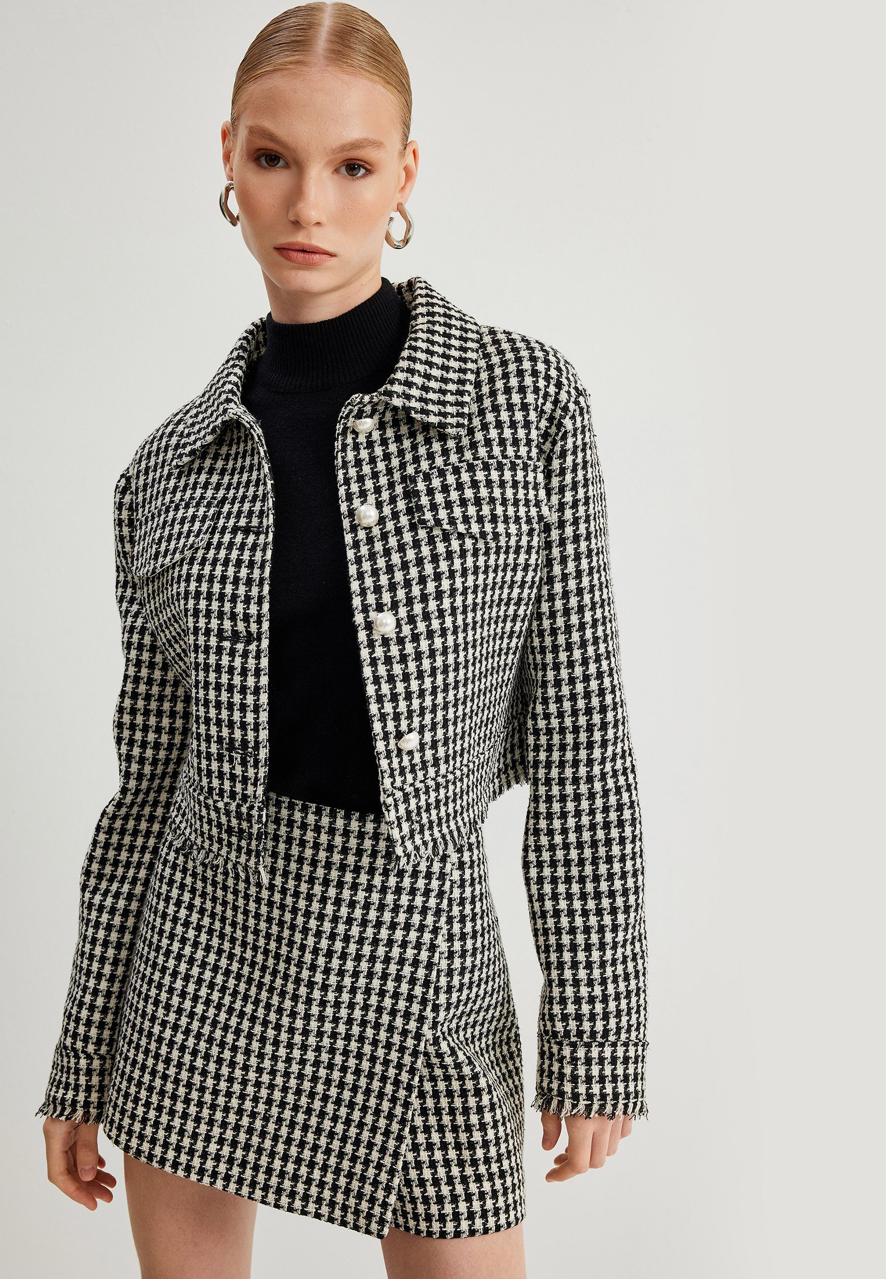 Koton Jackenblazer Regular Tweed