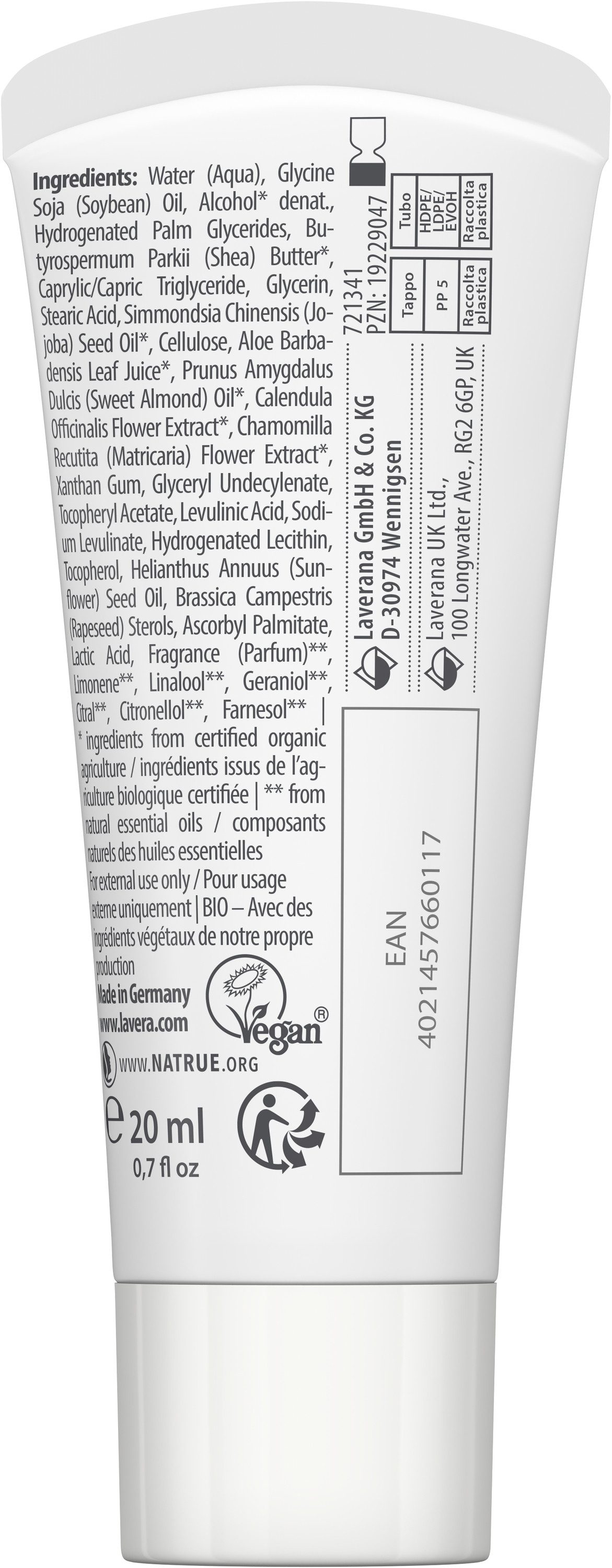 lavera Handcreme Reisegröße basis sensitive Handcreme