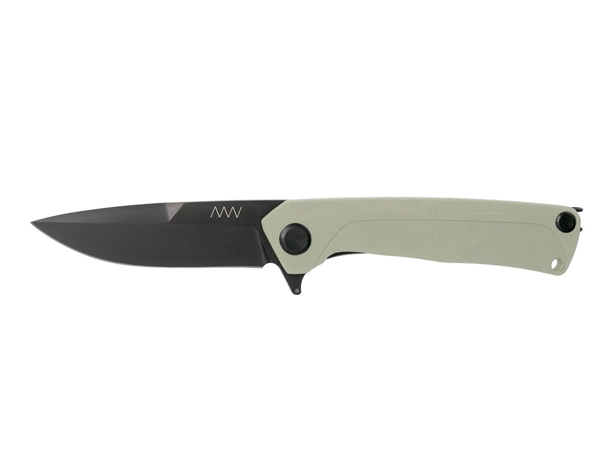 ACTA NON VERBA KNIVEs Taschenmesser Acta Non Verba Z100 DLC Schwarz G10 Weiß ANVZ100-022
