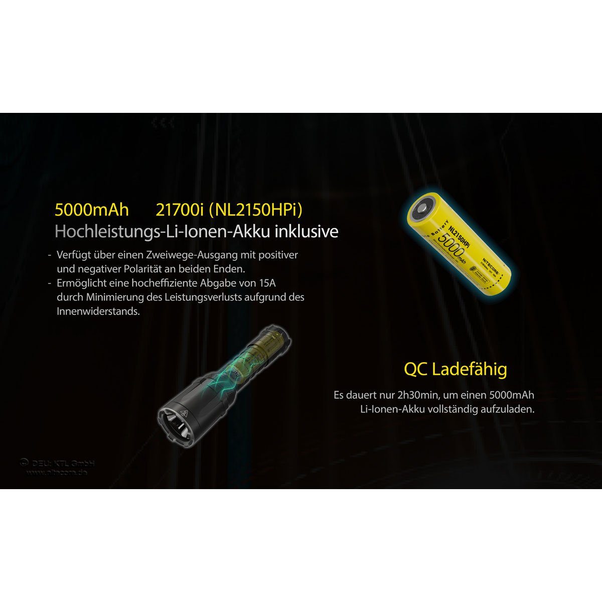 Nitecore LED Taschenlampe SRT7i LED Taschenlampe Lumen 3000