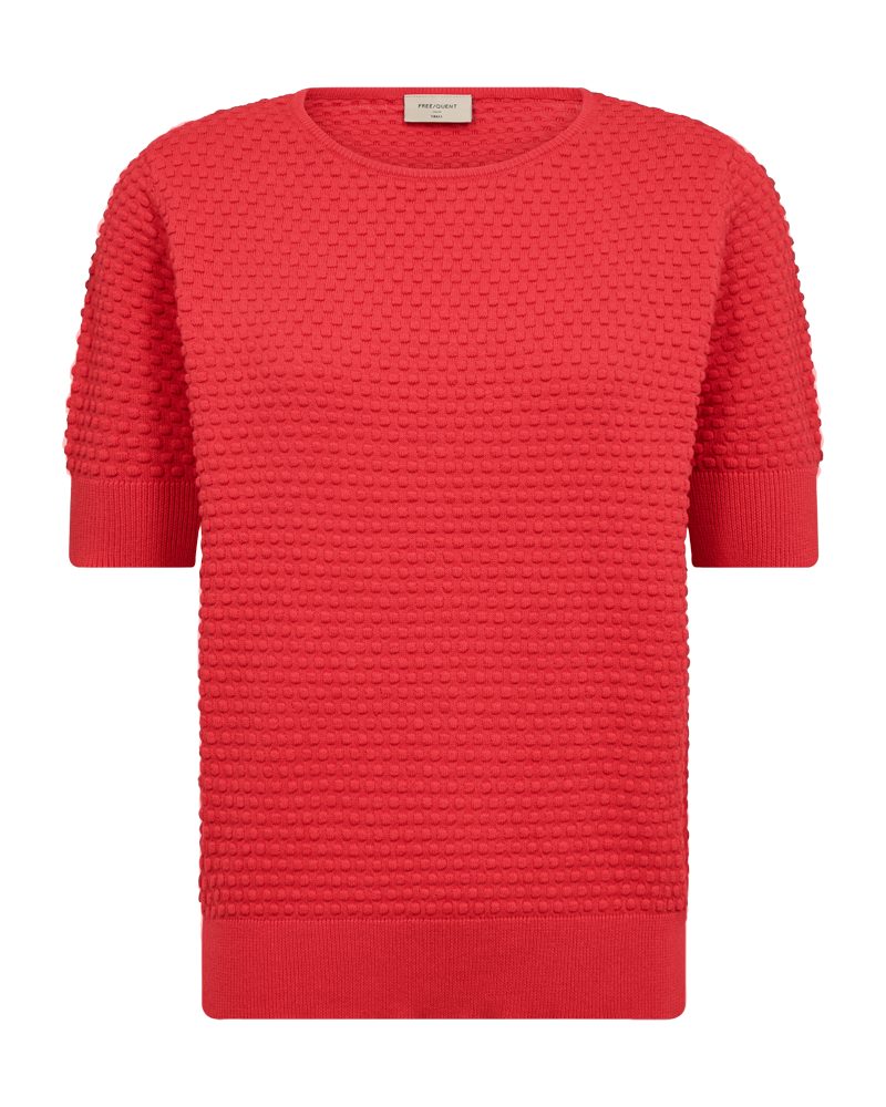 FREEQUENT Kurzarmpullover FQDODO-PU-DOTTIE-SS mit schöner Struktur günstig online kaufen