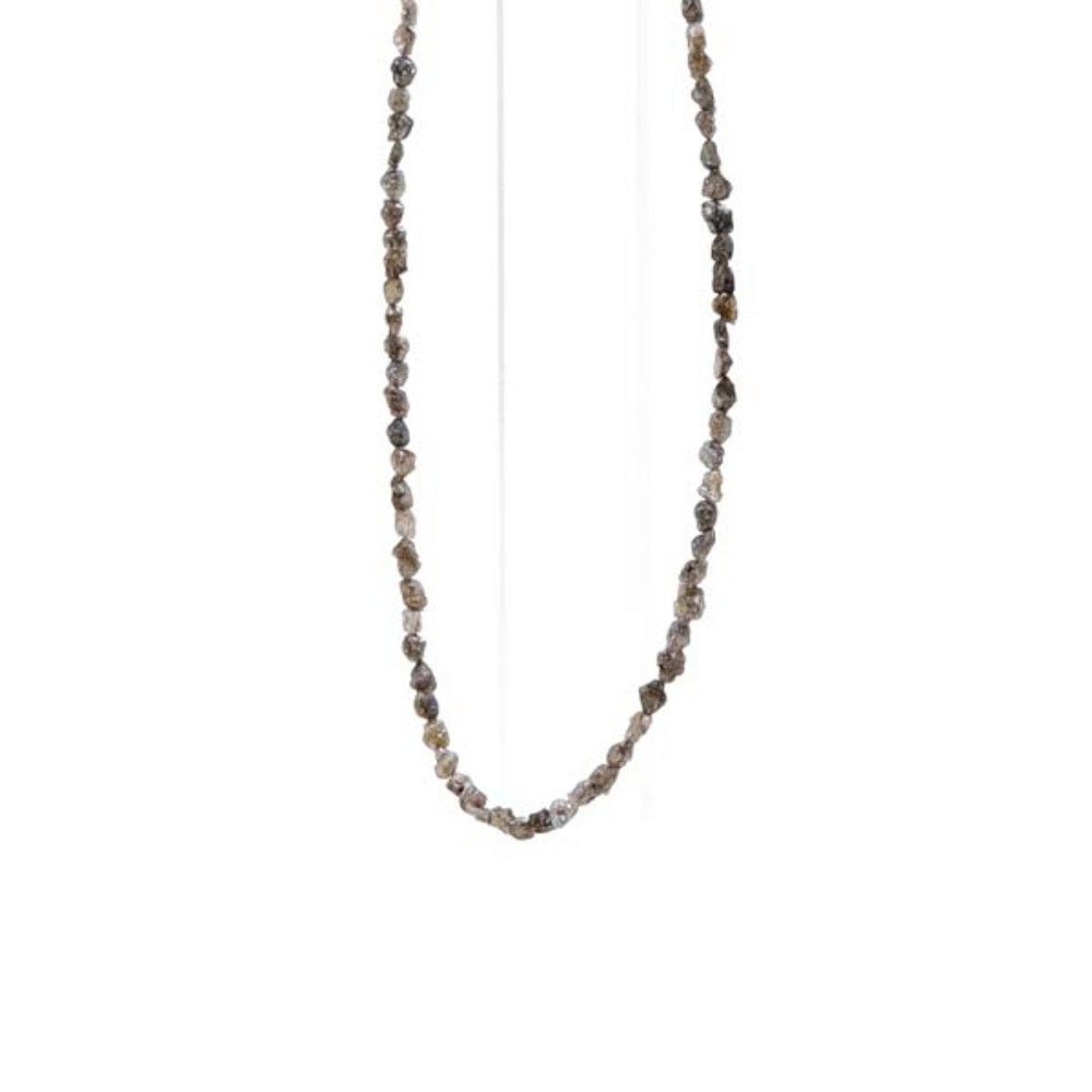 Cavill Silberkette Champagner-Diamant-Halskette aus vergoldetem Silber (1-tlg)
