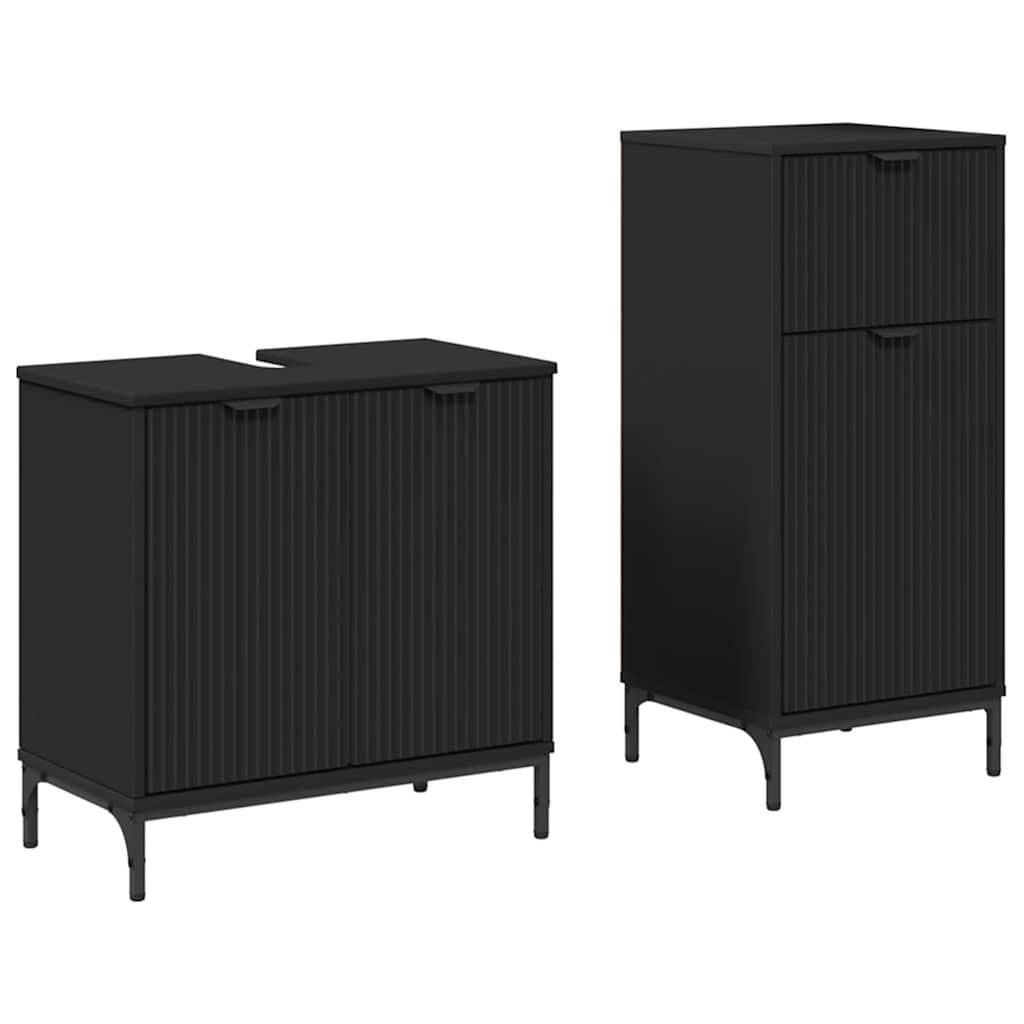 vidaXL Badezimmer-Set Badezimmermöbel Set mit Regal günstig online kaufen