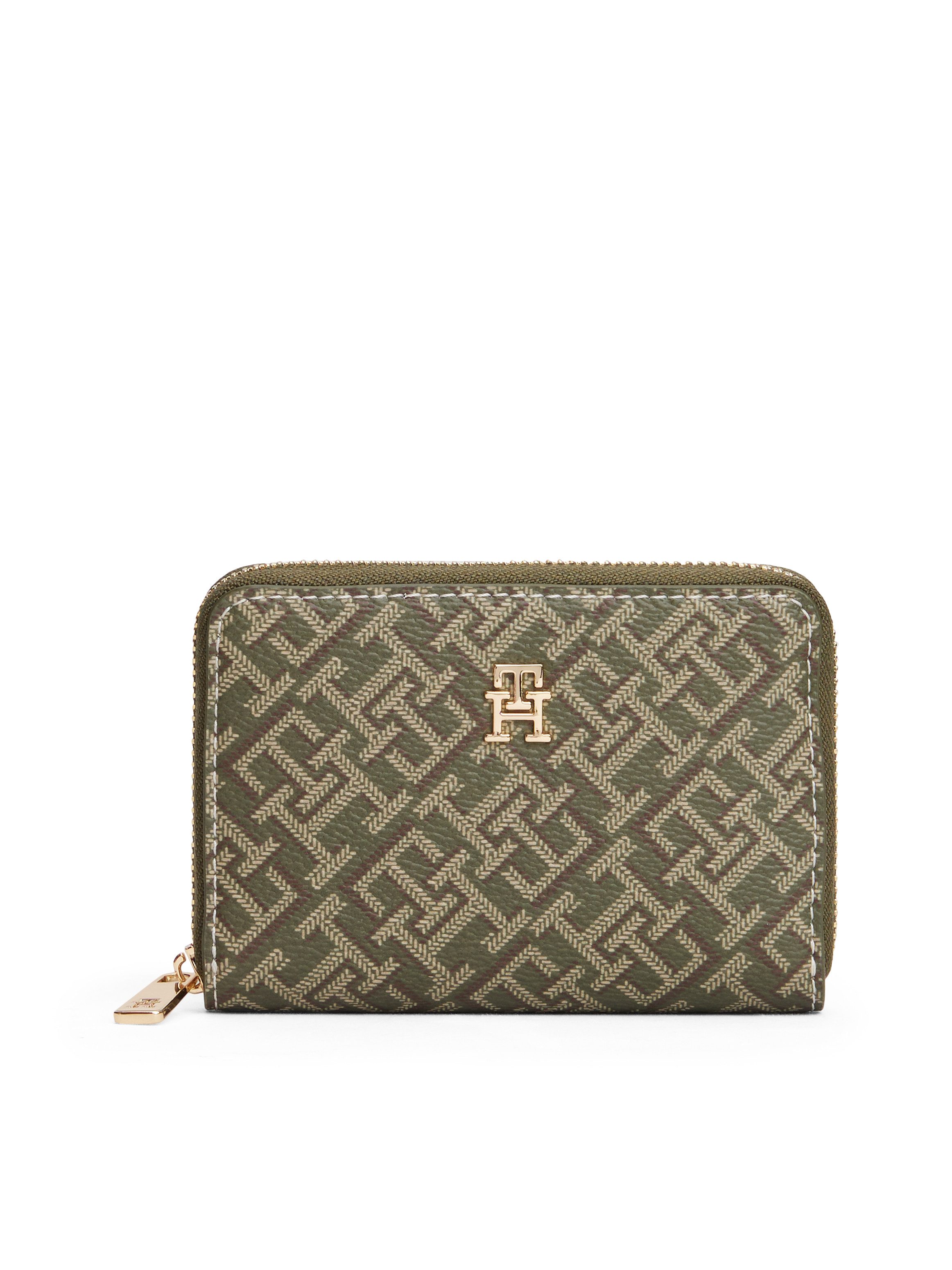 Tommy Hilfiger Geldbörse TH ICON COMP ZA MONO PRINT, Damen Geldbeutel, Port günstig online kaufen