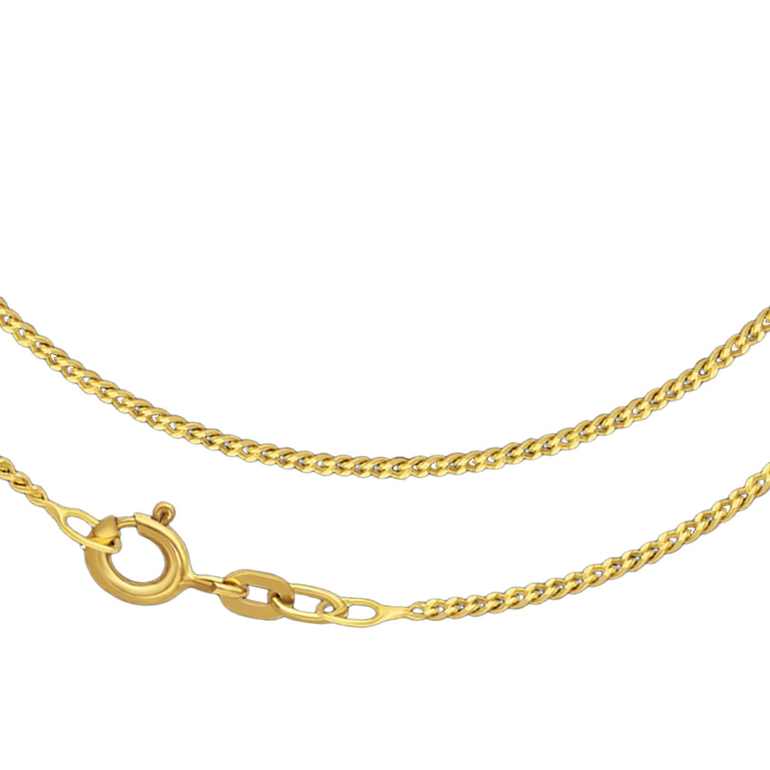 Goldkette JB Edle Goldkette Panzerkette 585 - 14 K Gold 1,6 mm 42 cm
