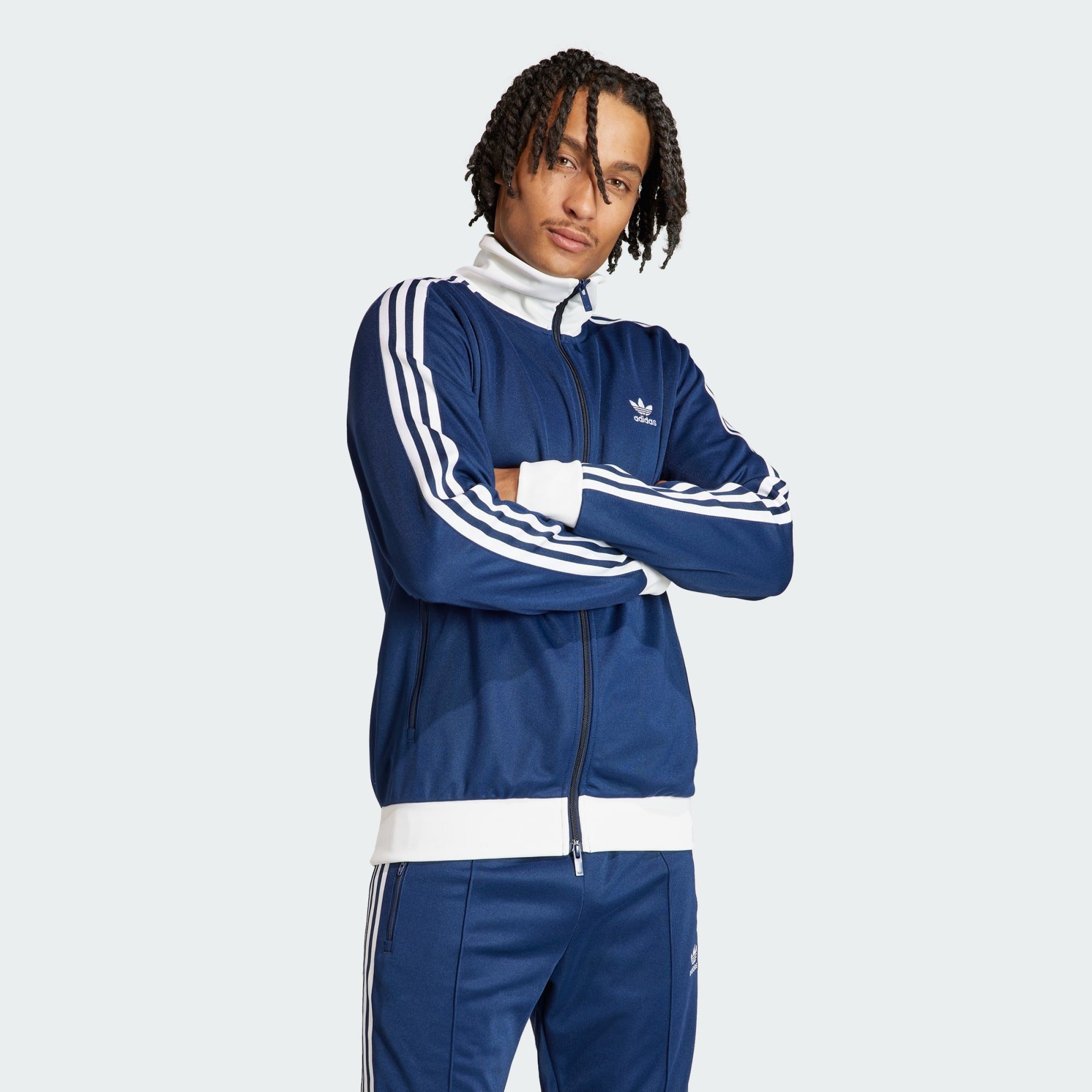 Tolles Angebot! adidas Originals ORIGINALS BECKENBAUER JACKE ADICOLOR CLASSICS Trainingsjacke Indigo Night