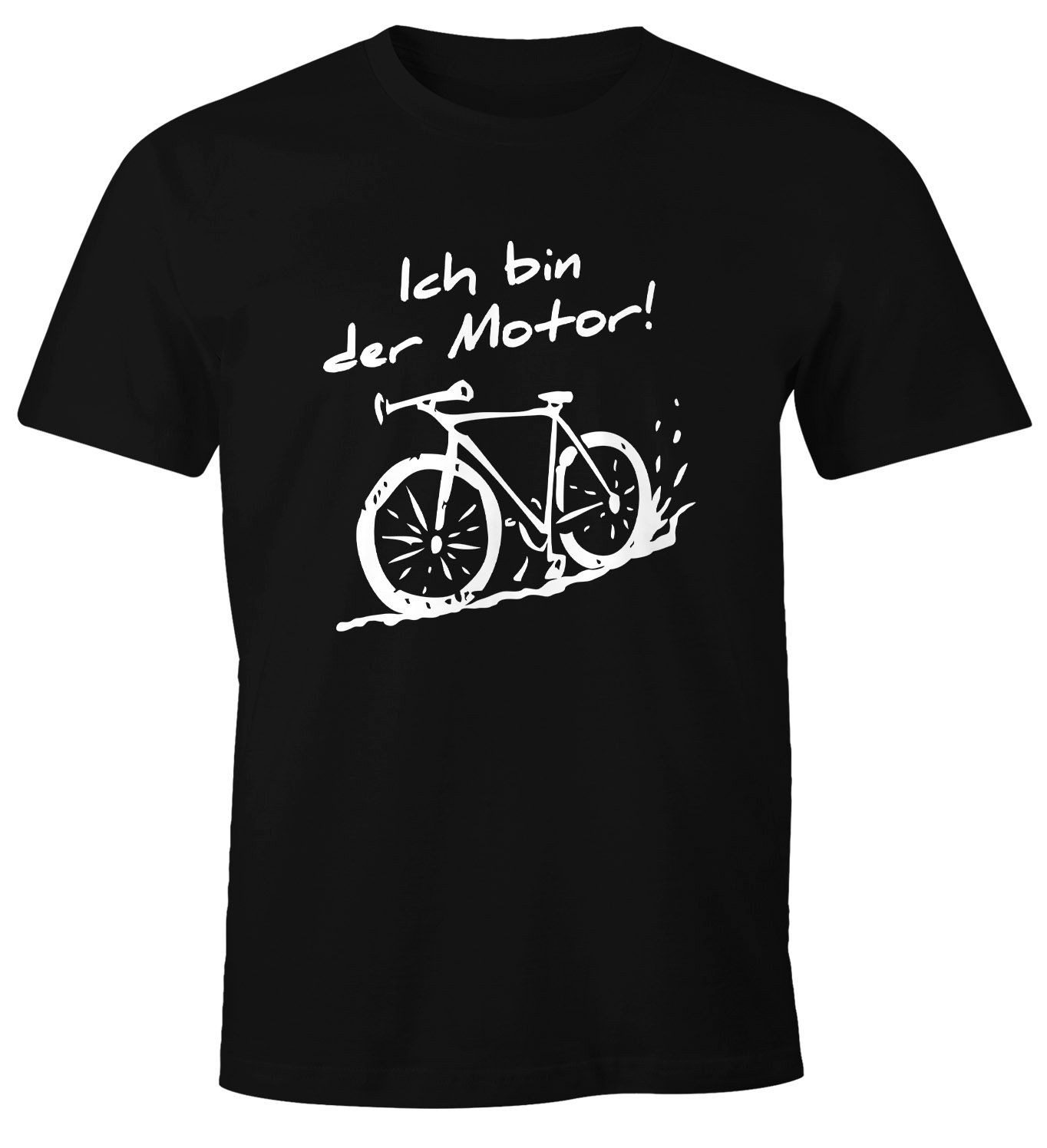 Print-Shirt Herren T-Shirt Ich bin der Motor! Fahrrad MTB Mountainbike Radfahren