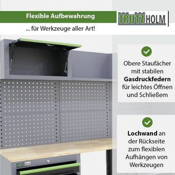 TRUTZHOLM Werkstatt-Set Werkstattwand modulares Werkstattschranksystem aus Stahl mit Lochwand, (13-tlg)