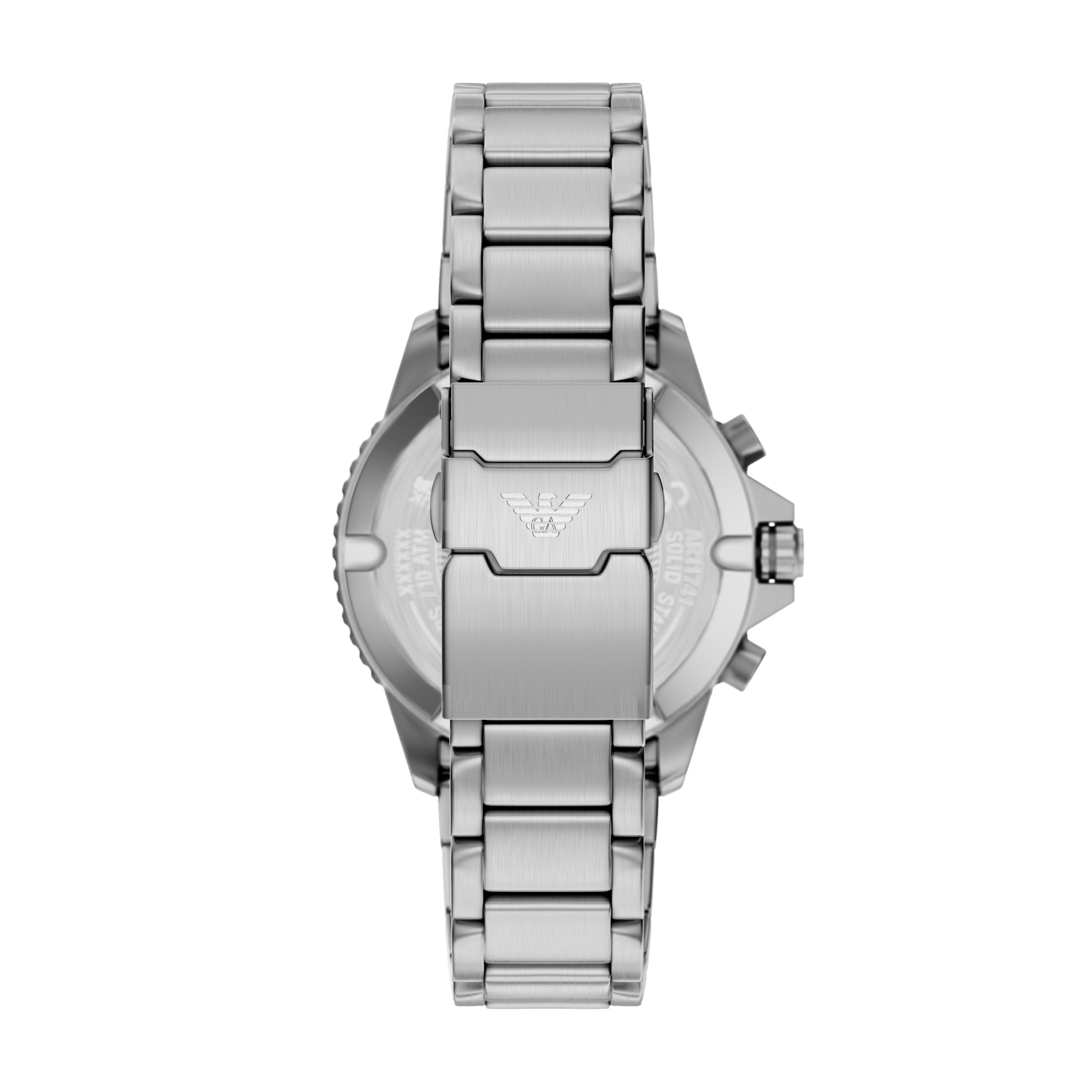 Emporio Armani Chronograph WORLD EXPLORER AR11741, Armbanduhr, Solar, Herrenuhr, Edelstahlarmband, analog, Tag