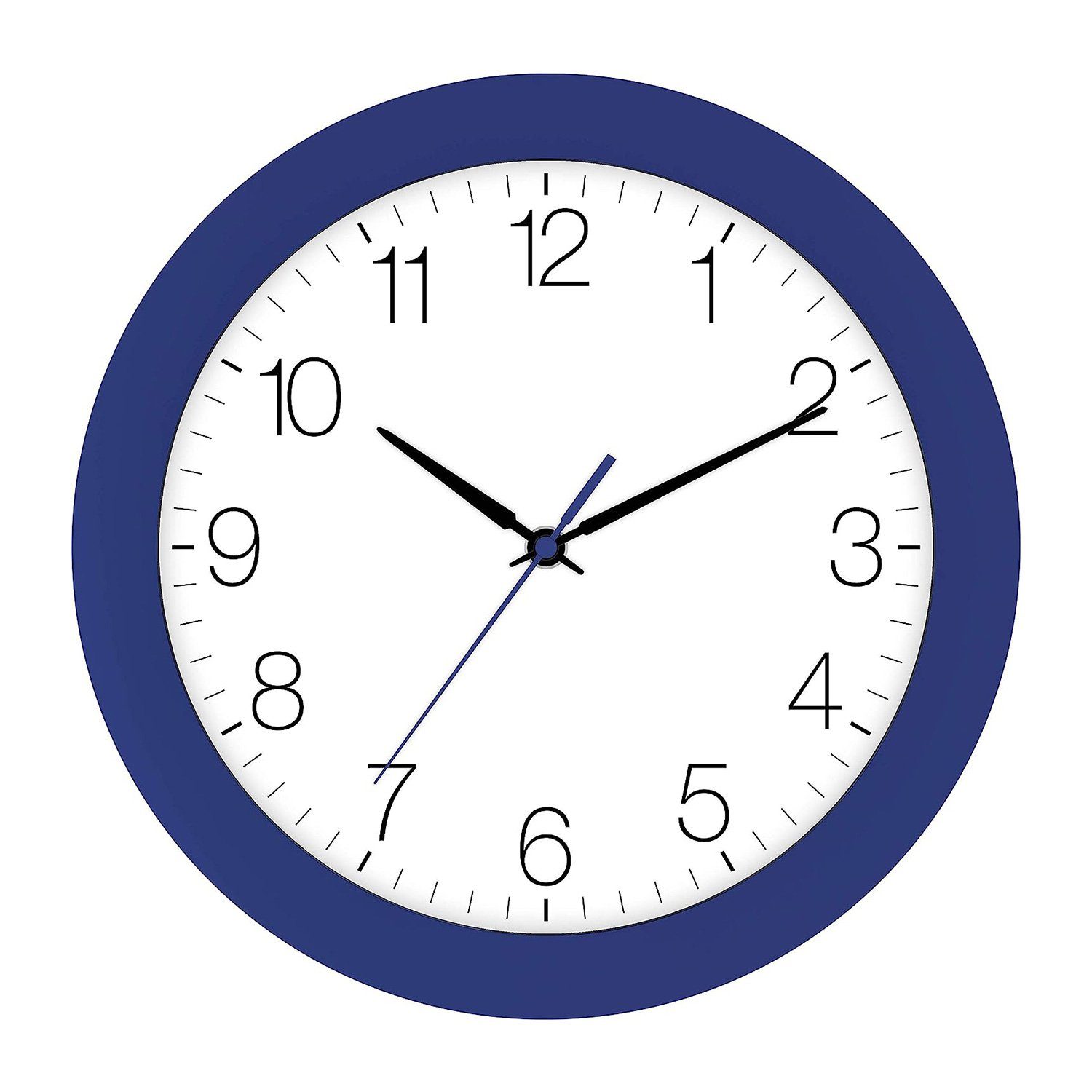 EUROTIME Funkwanduhr Funk-Wanduhr navy