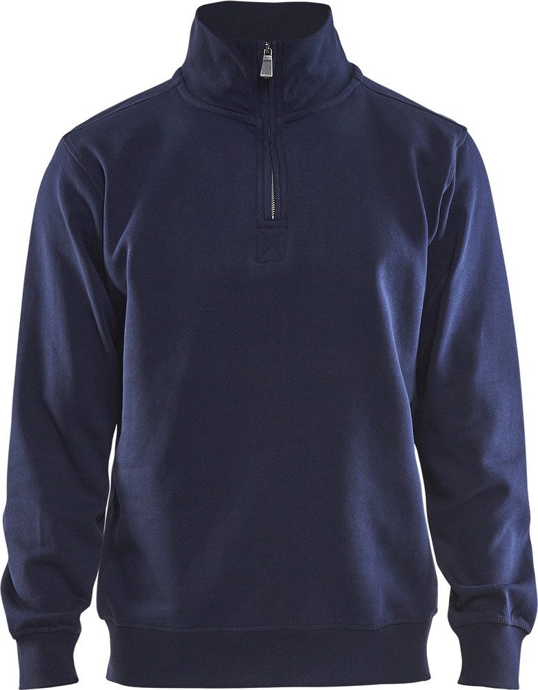 Rundhalspullover Sweatshirt Half-Zip