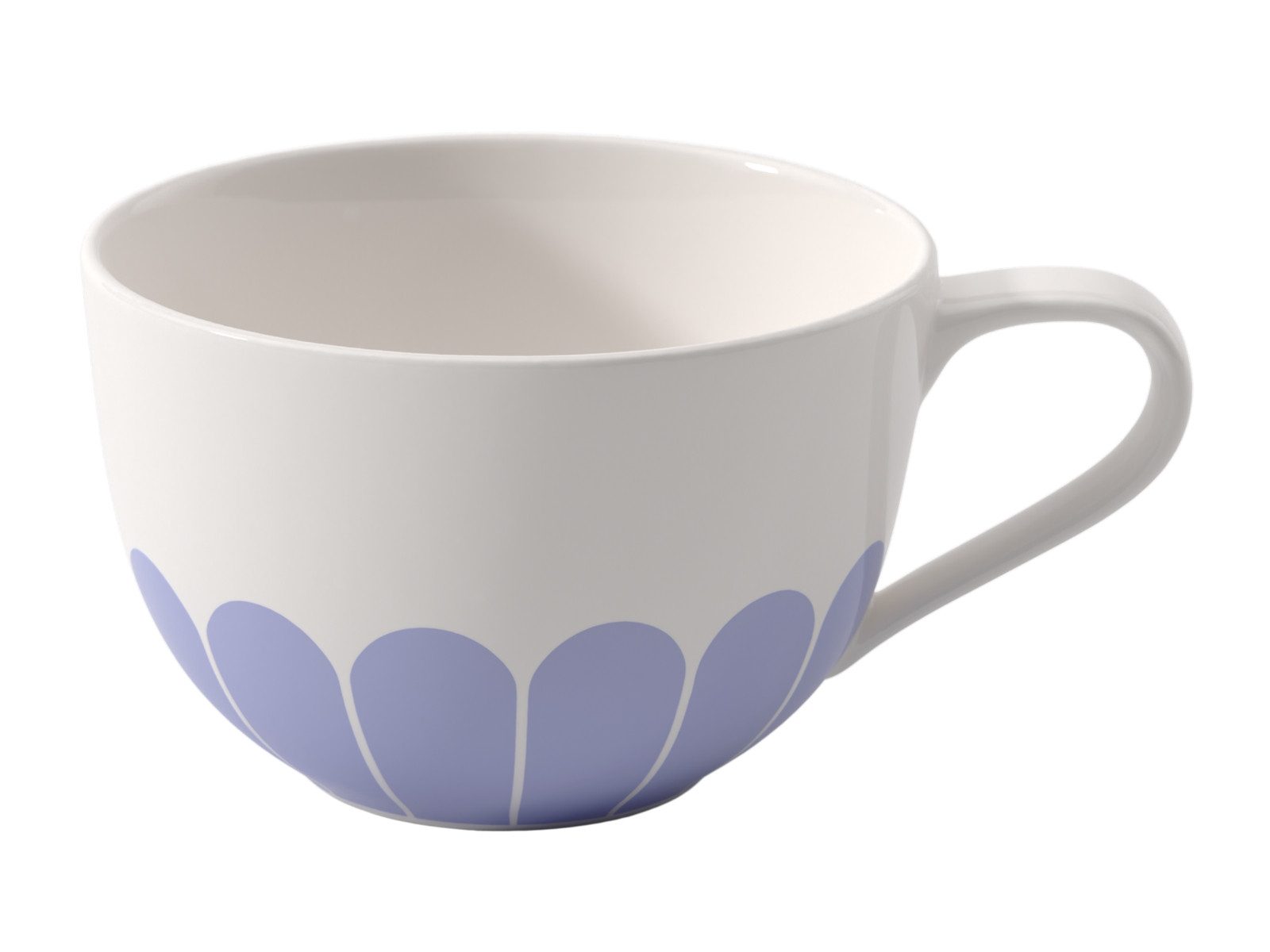 Villeroy & Boch Cappuccinotasse Fleur bleu Cappuccinotasse 0,3l, Porzellan