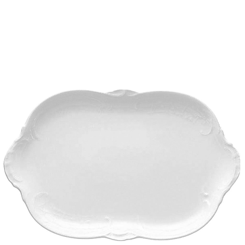 Rosenthal Servierplatte Sanssouci weiß Weiß Platte 33 cm, Porzellan