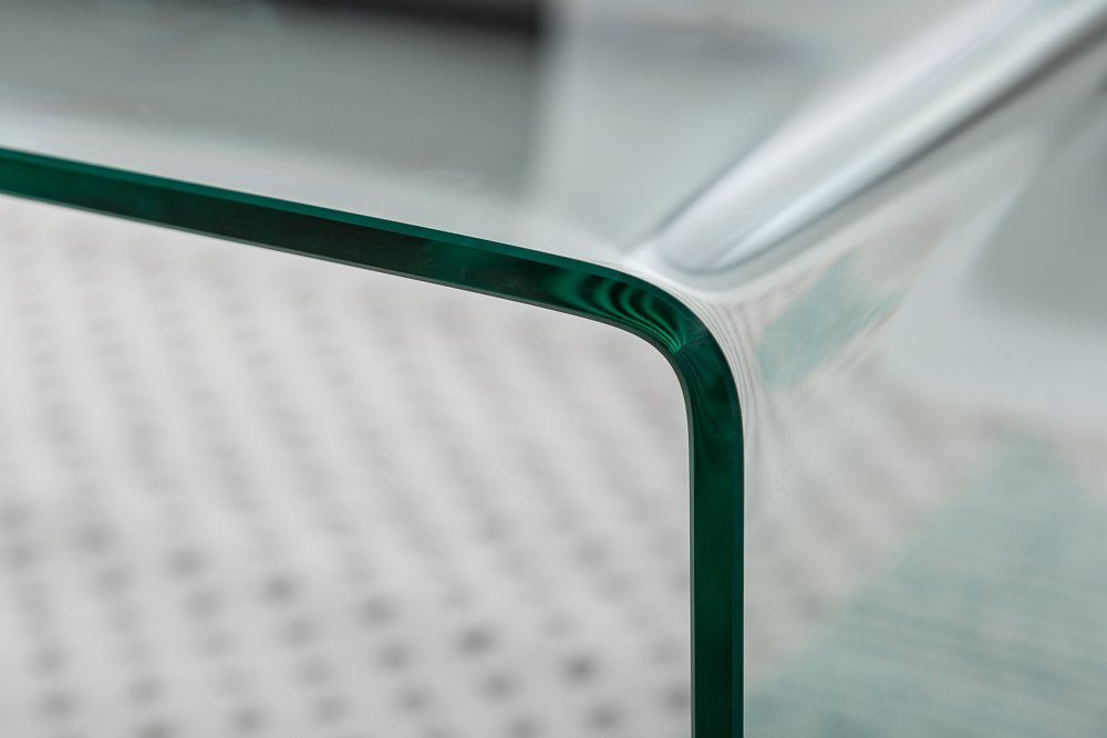 riess-ambiente Couchtisch FANTOME 110cm transparent, Wohnzimmer · Glas · eckig · Modern Design
