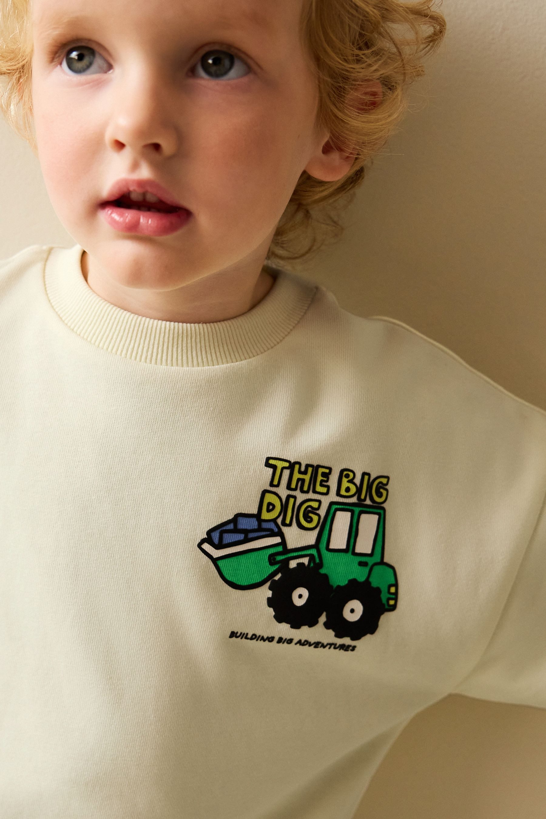 Next Sweater Sweatshirt mit Rundhalsausschnitt und Print (1-tlg)