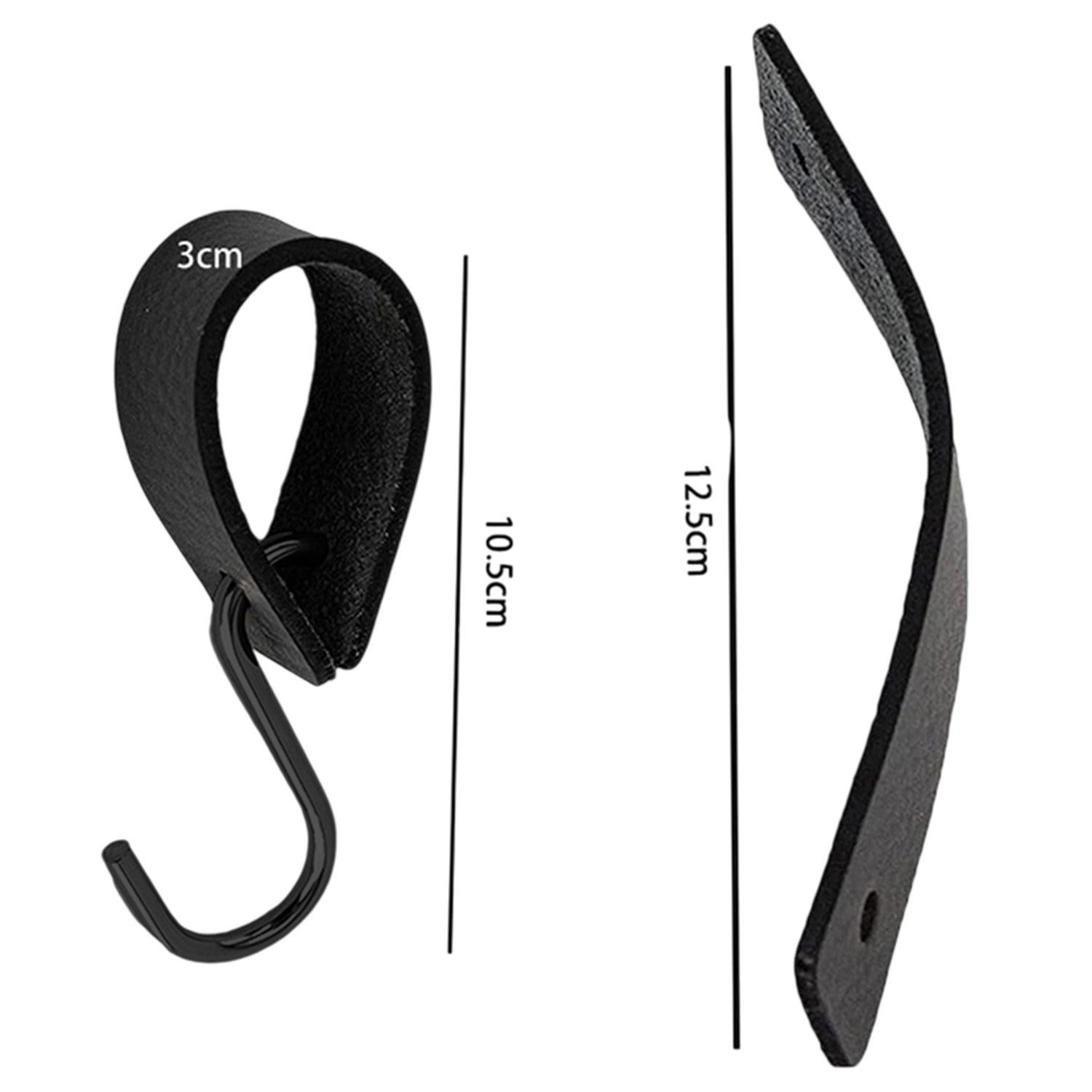 Refttenw Kleiderhaken S Haken Mit Lederschlaufe,Vintage Haken,Garderobenhak günstig online kaufen