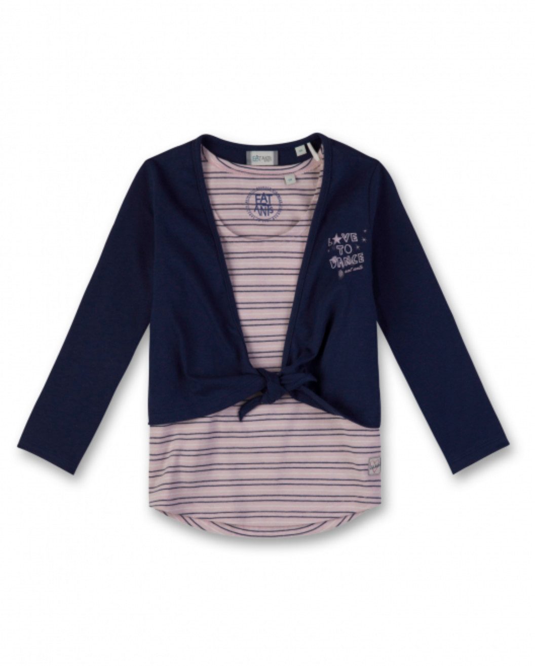 Eat Ants BY SANETTA 2-in-1-Shirt Mädchen Top mit Bolero aus Baumwolle im 2-in-1 Look