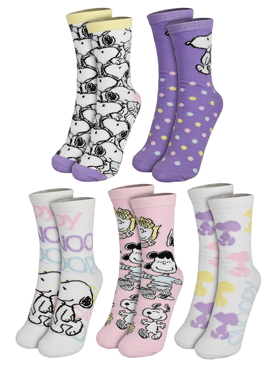 United Labels® Носки The Peanuts Snoopy Носки Sneaker Strümpfe (5er Pack) 38-43