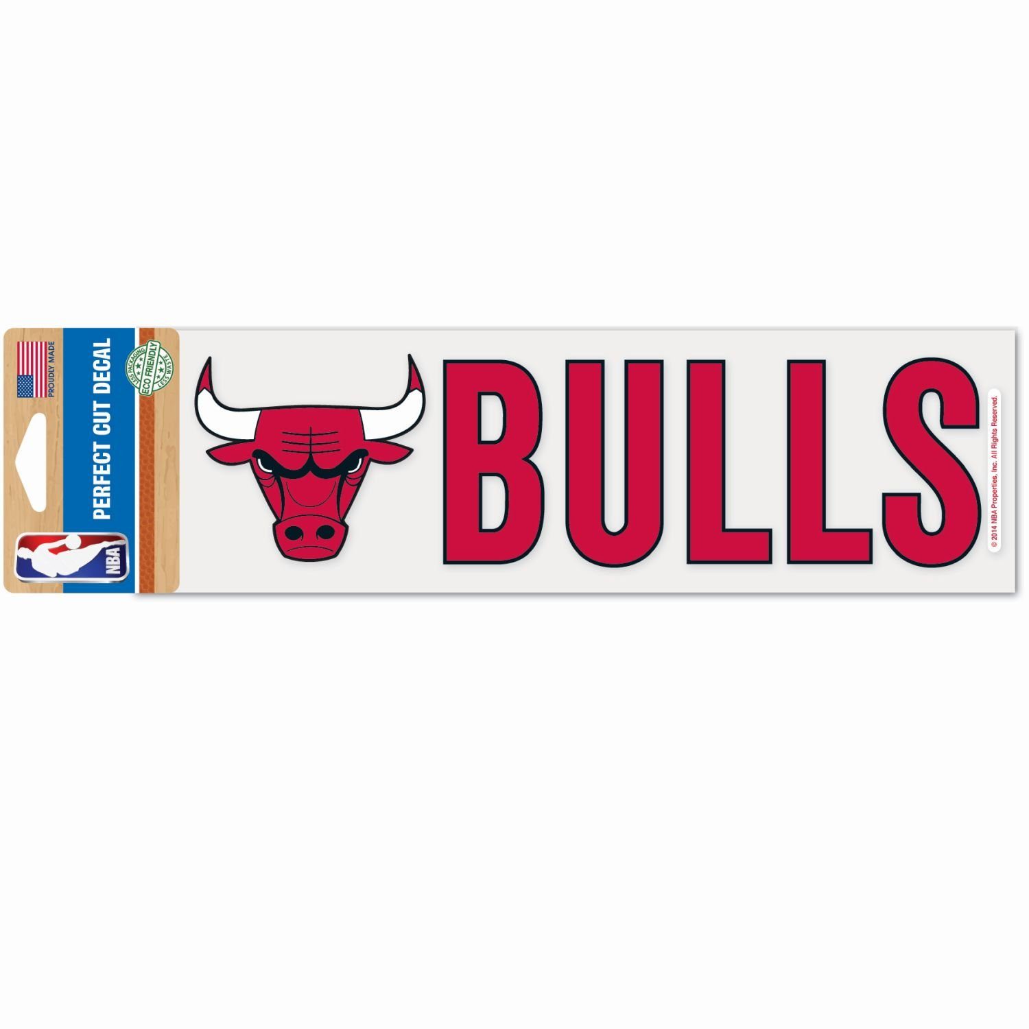 WinCraft Wanddekoobjekt NBA Perfect Cut Aufkleber 8x25cm Chicago Bulls