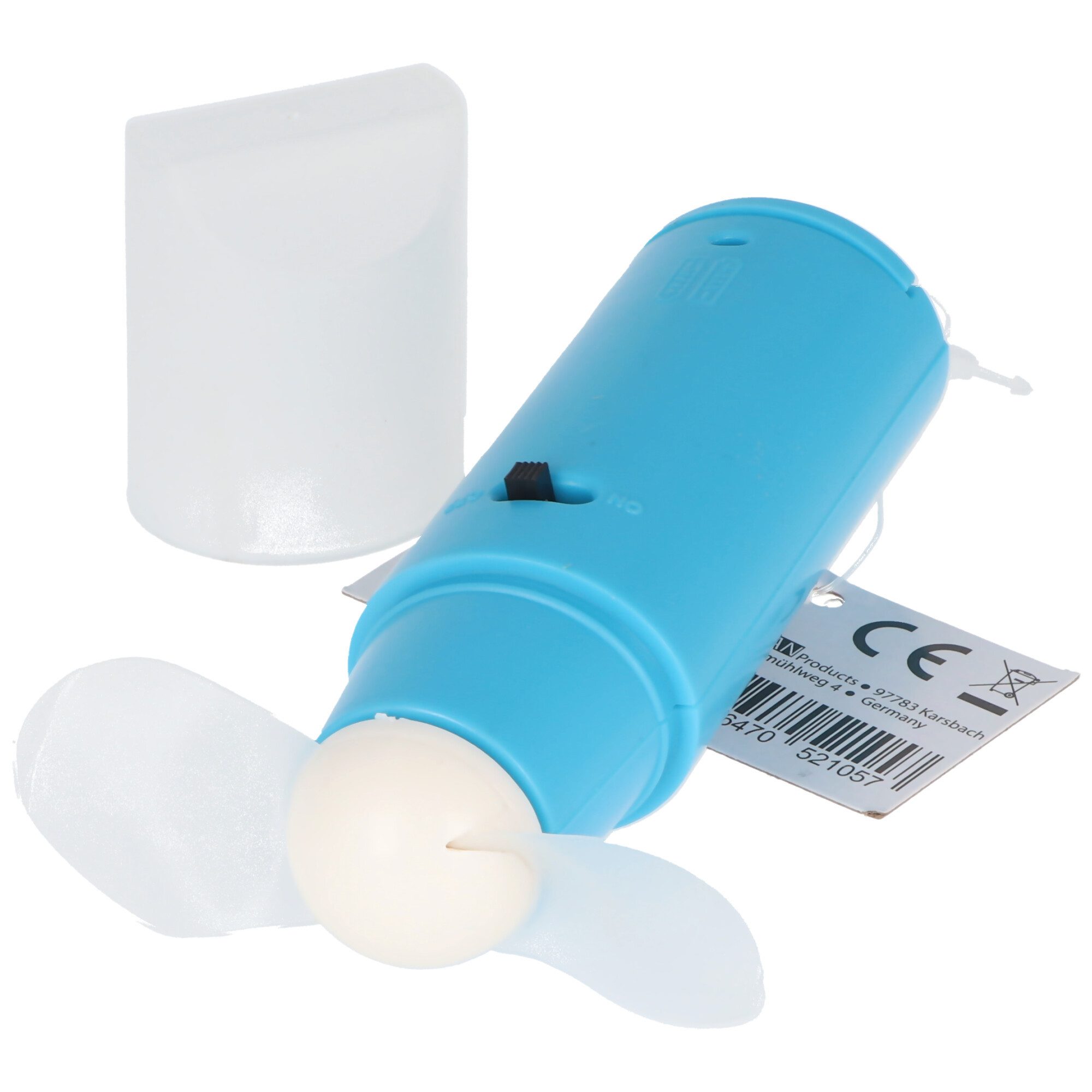 AccuCell Tischventilator Mini-Ventilator mit Deckel, Handventilator, günstig online kaufen