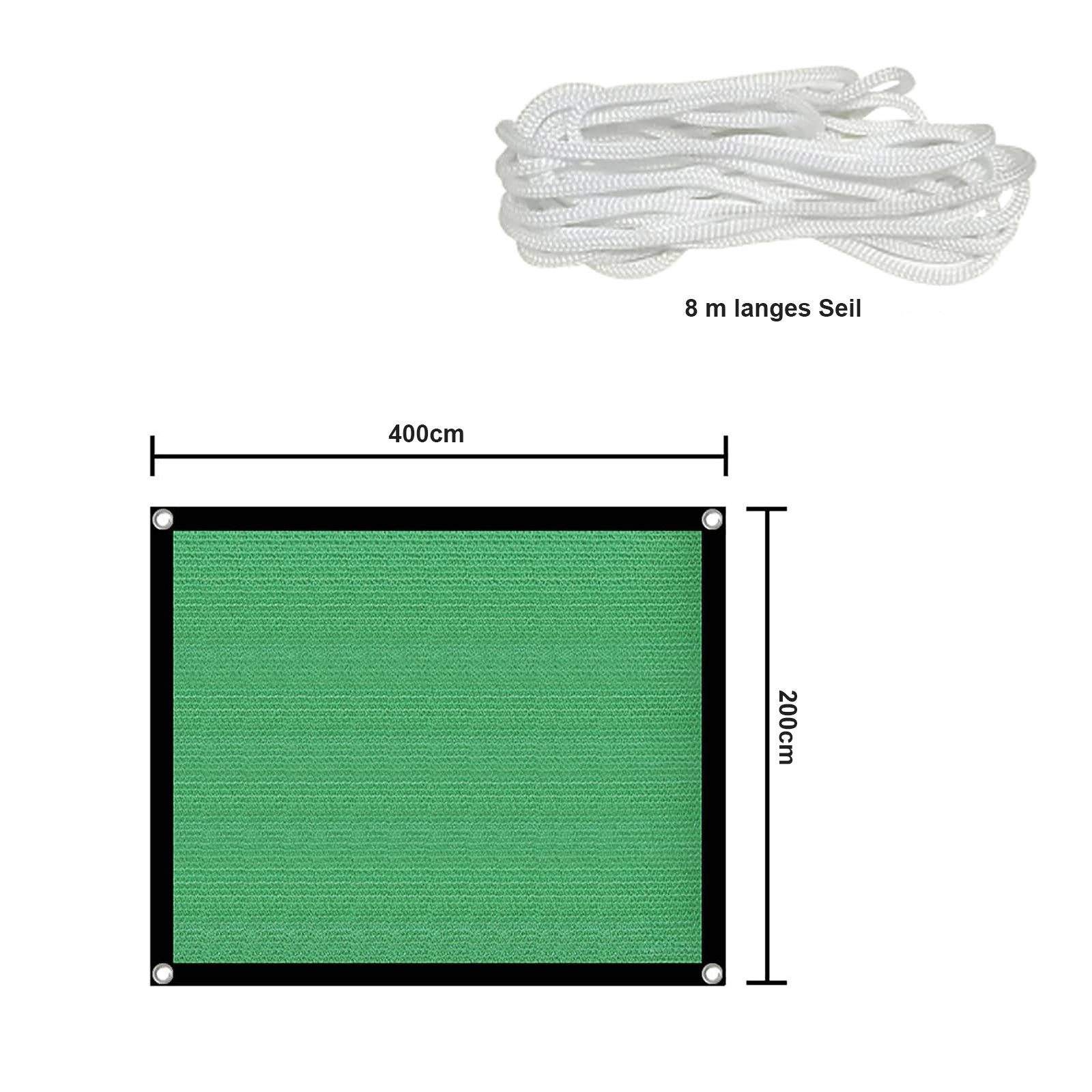Rosnek Sonnensegel Schattennetz, Anti-Ultraviolett, für Gewächshaus Gartenpflanzen, Ösen Seilen; mit Scheune und