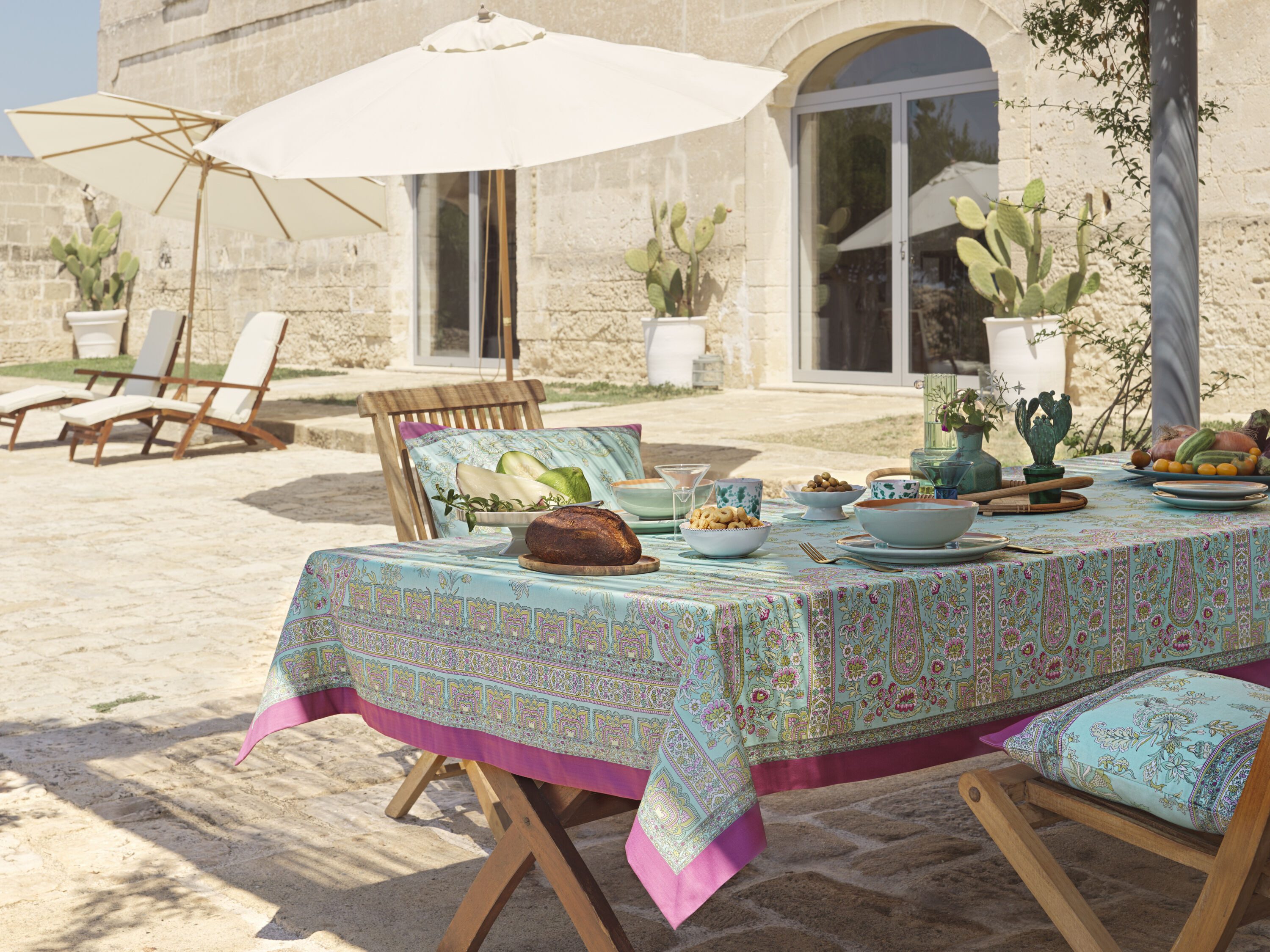 Bassetti Tischdecke INDIAN ROSES, aus Baumwolle mit orientalischem Muster