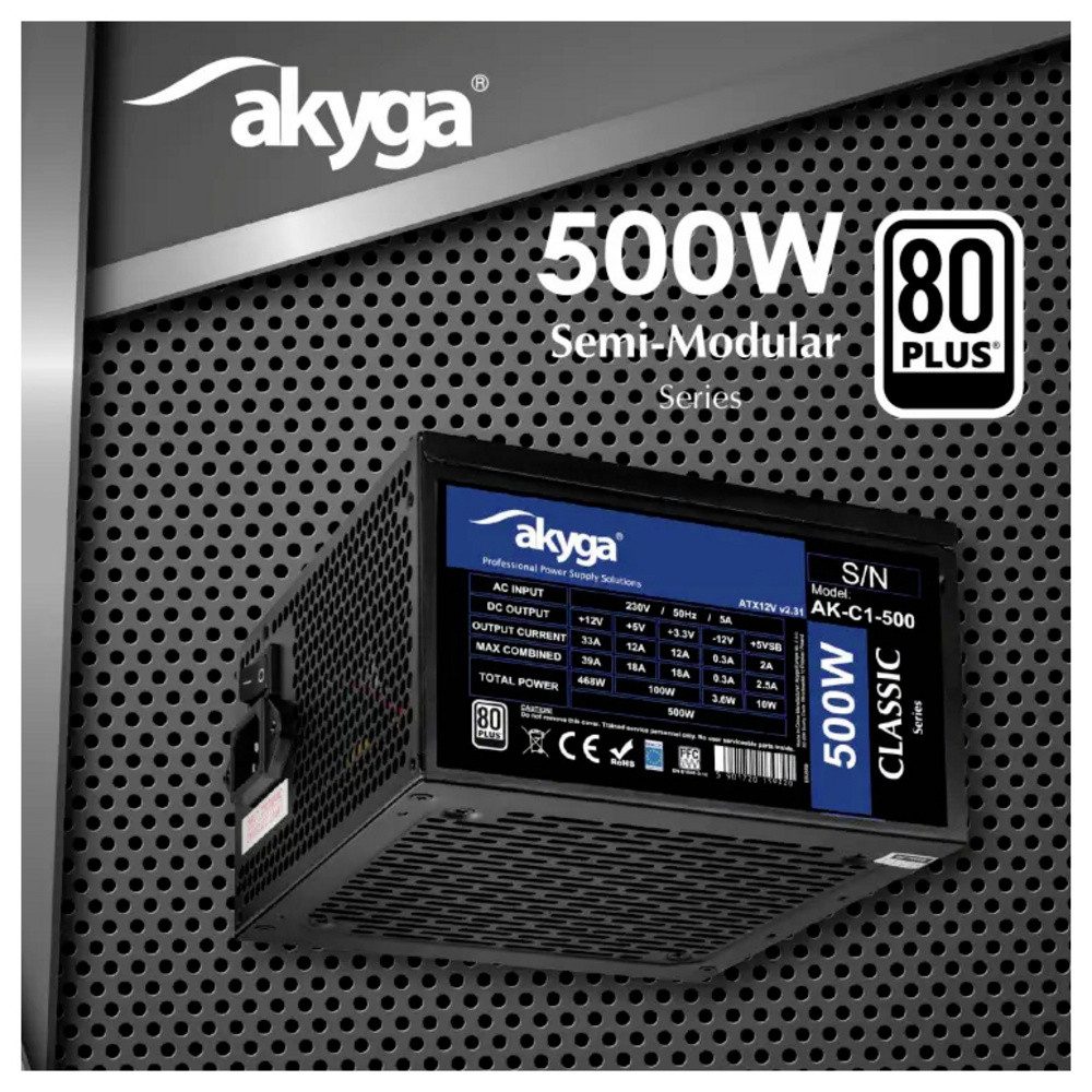 Akyga Akyga PC Netzteil 500 W ATX PC-Netzteil