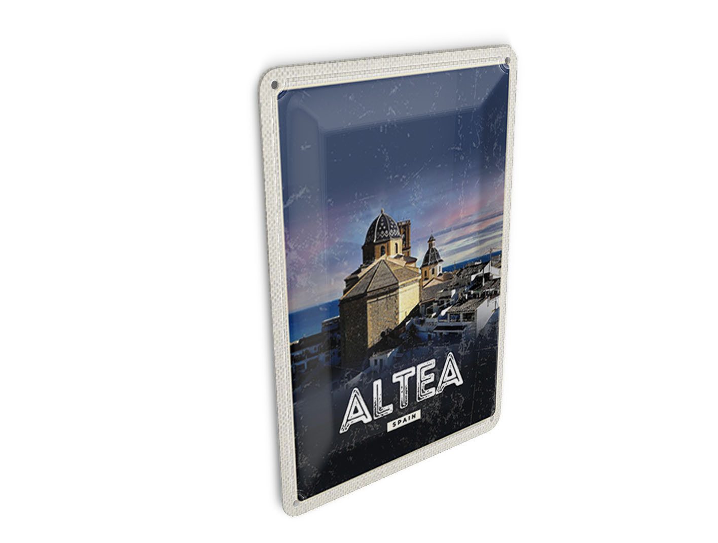 Femer GmbH Postkarte Reise 10x14 cm Retro Altea Spanien Spanien Poster, unfrankiert
