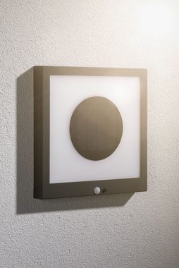 Paulmann LED Außen-Wandleuchte Taija, Bewegungsmelder, LED fest integriert, Warmweiß, LED-Board, Solar Panel, mit Bewegungsmelder