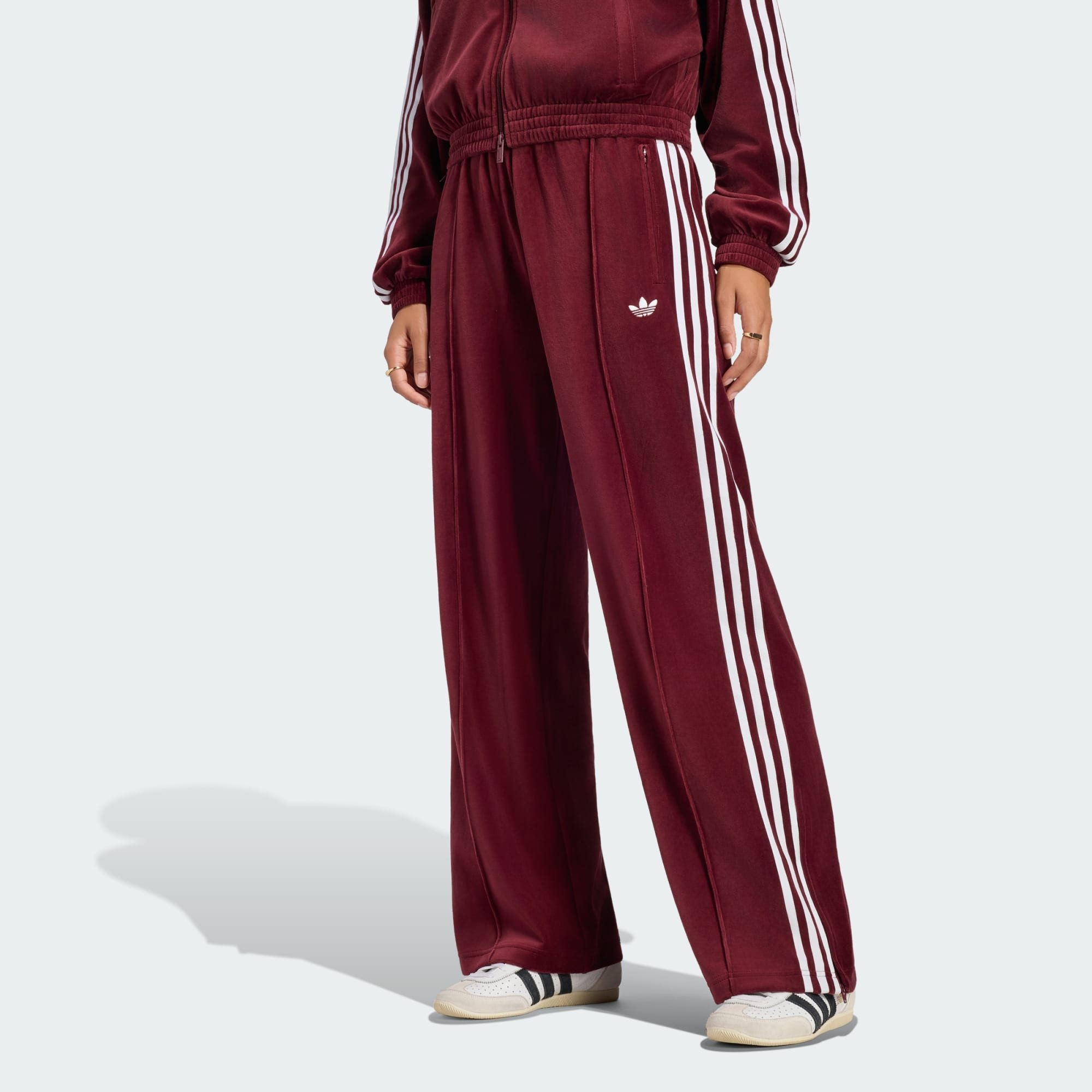 adidas Originals Trainingshose VELOURS TRAININGSHOSE, PLISSIERT (1-tlg)