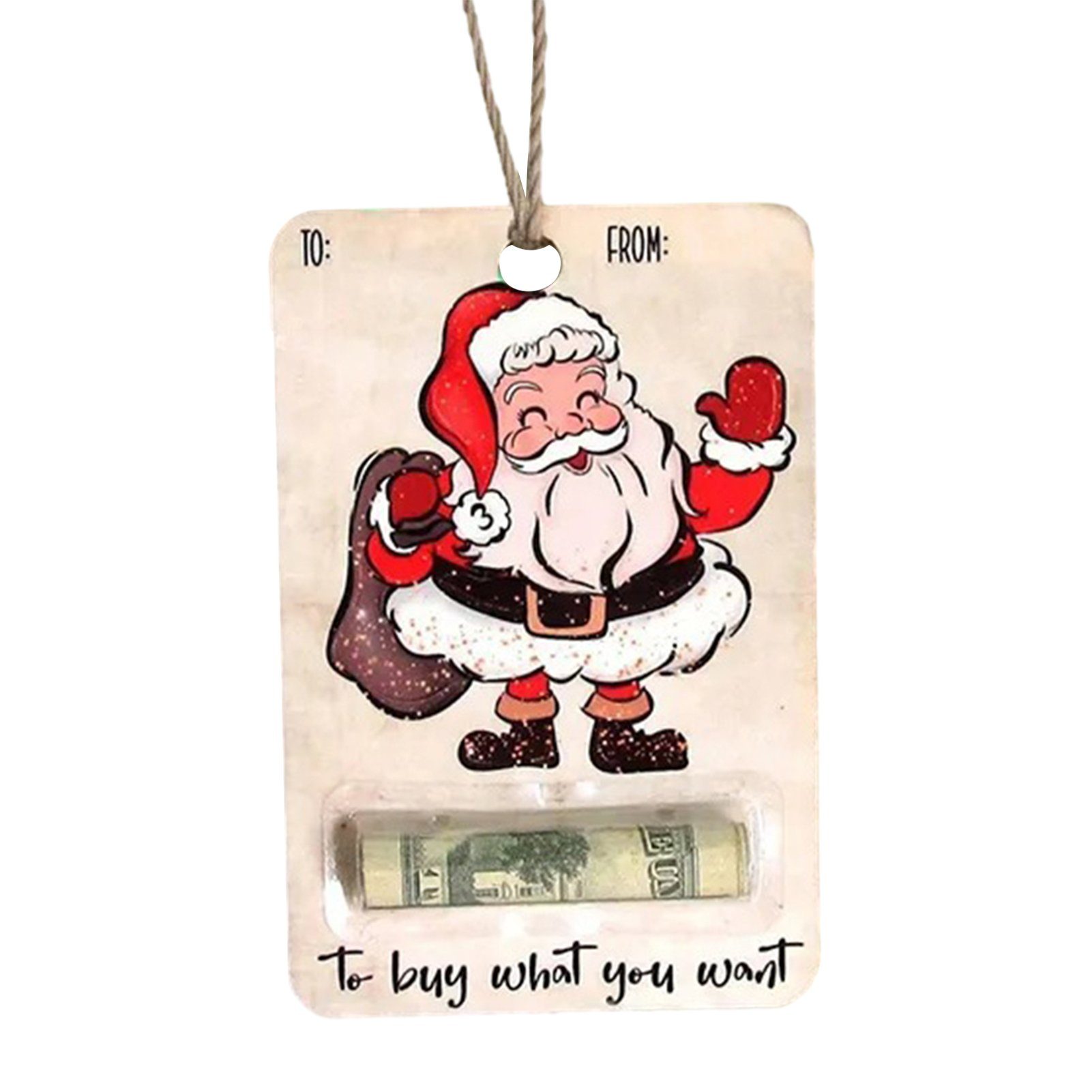 Bargeld/Karten, Menschen Blusmart ältere Modische Christbaumschmuck Weihnachts-Aufbewahrungsclip-Anhänger Für für Rucksack