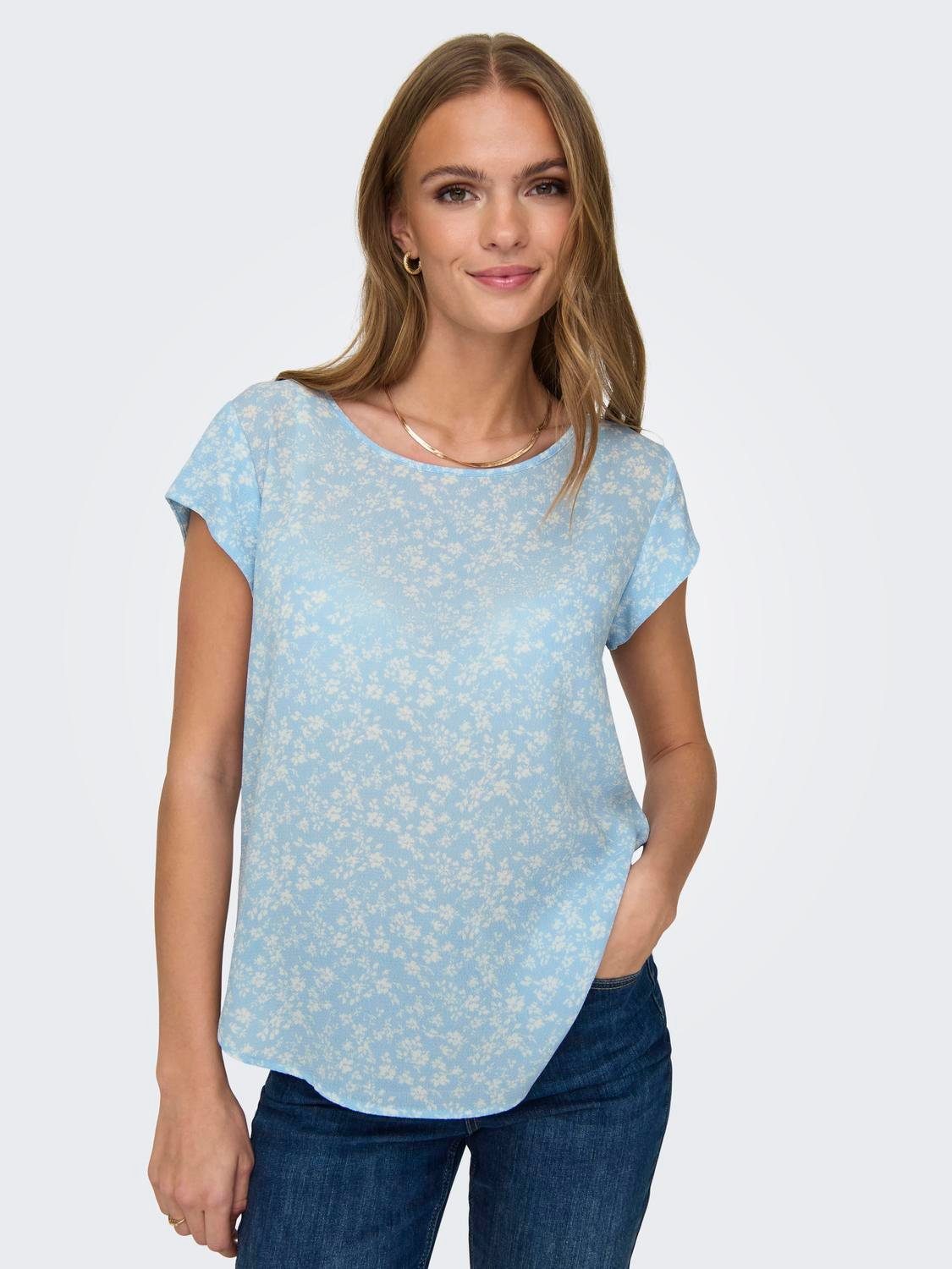 ONLY Shirtbluse ONLVIC S/S AOP TOP günstig online kaufen