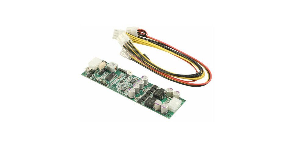 MiniPC.de DCDC-USB-200 (Konverter von 6-34V auf 5-24V, max. 180 Watt) PC- Netzteil