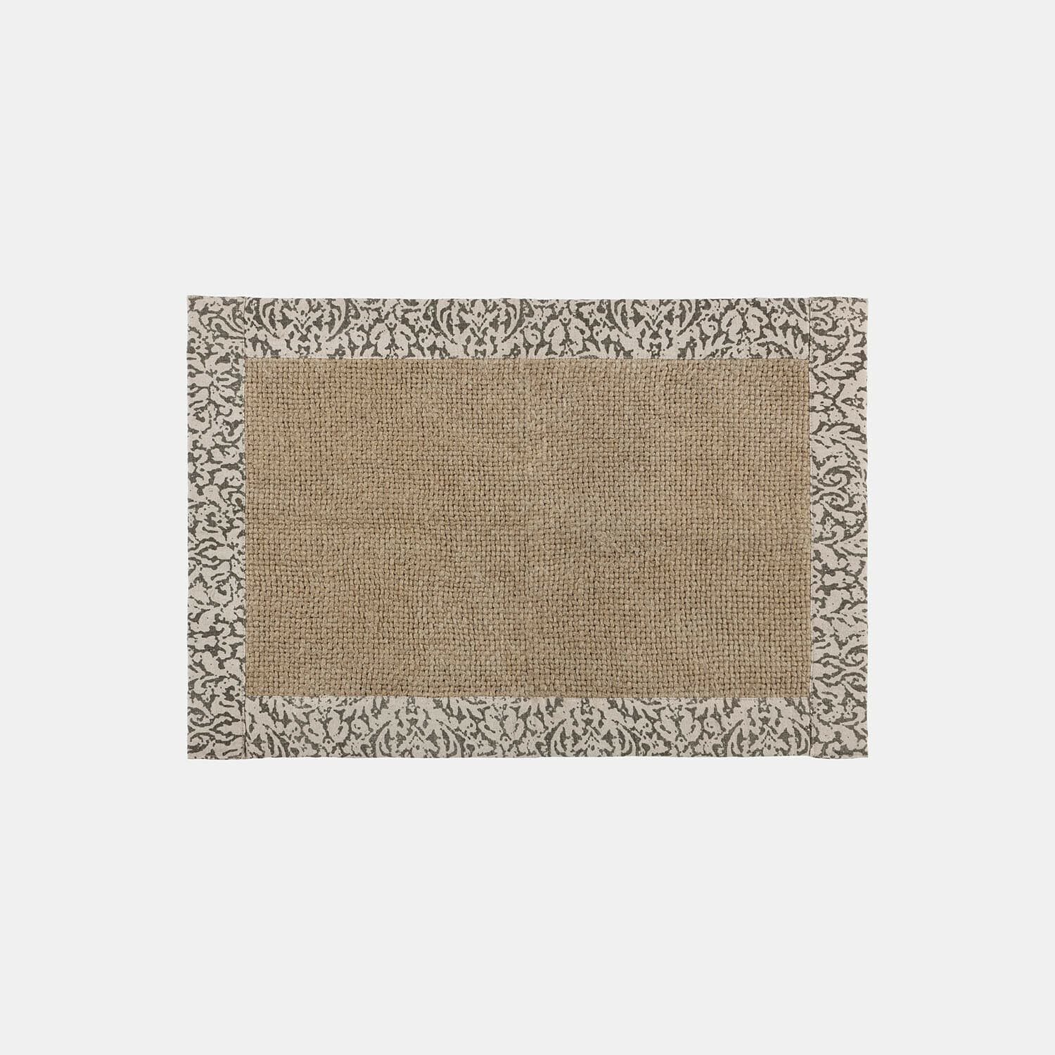 Mirabeau Badematte Badematte Falmont beige, Höhe 400 mm, 100% Leinen, Unterseite: Silikon