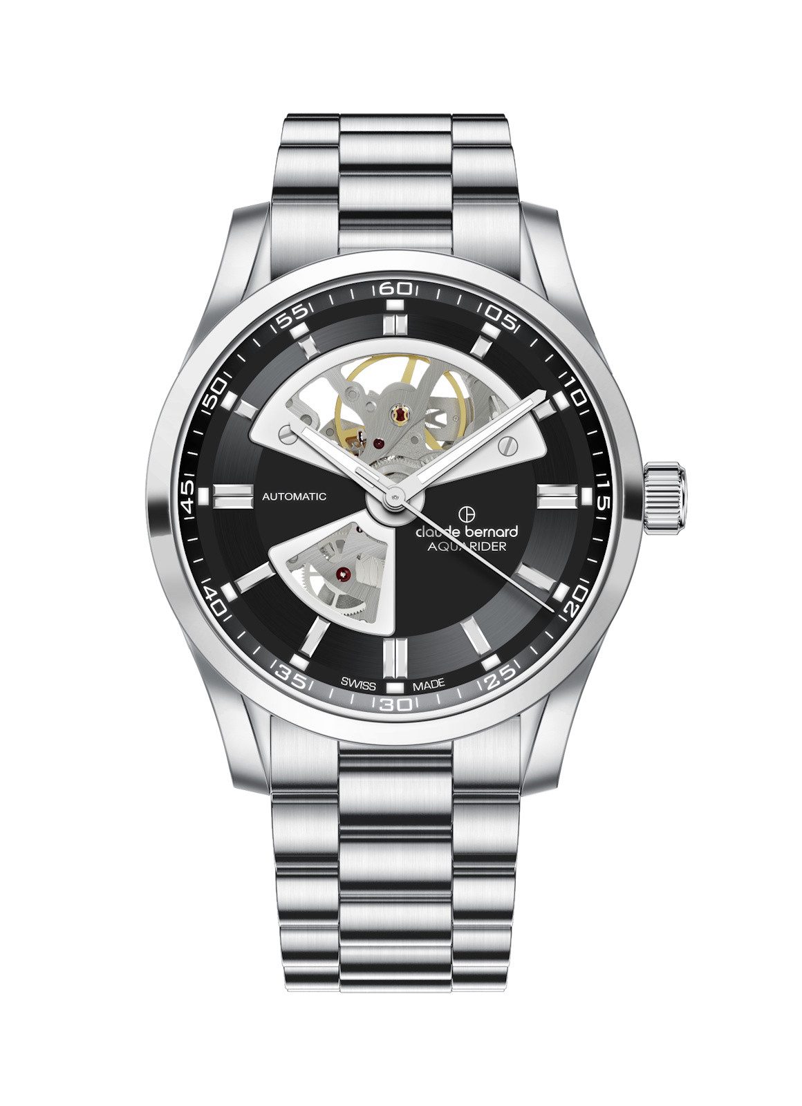 CLAUDE BERNARD Schweizer Uhr Aquarider Automatic Open Heart